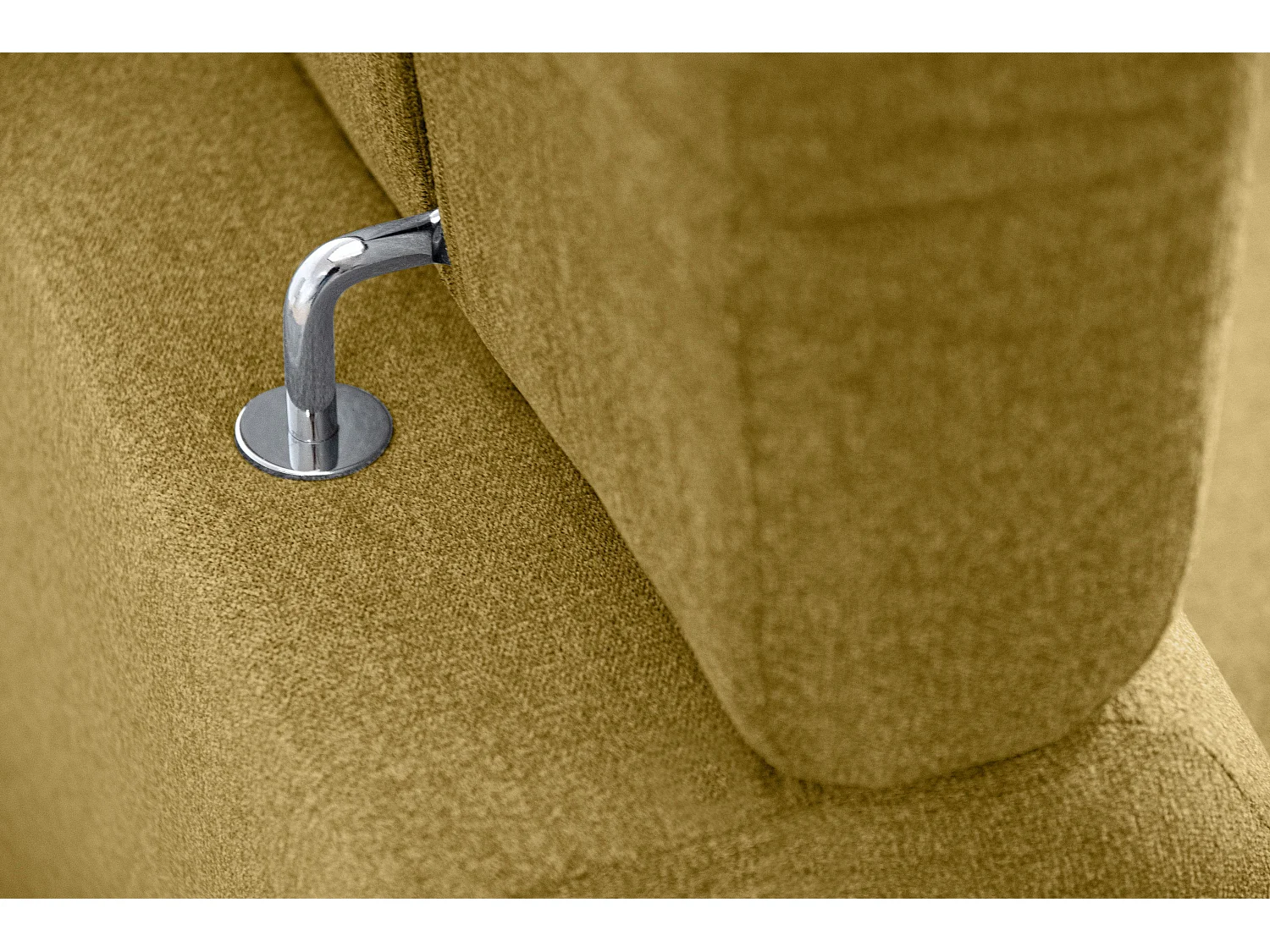 Ecksofa Modern - 4 Sitzer - bewegliche Kopfstütze - Gelb - RENAR