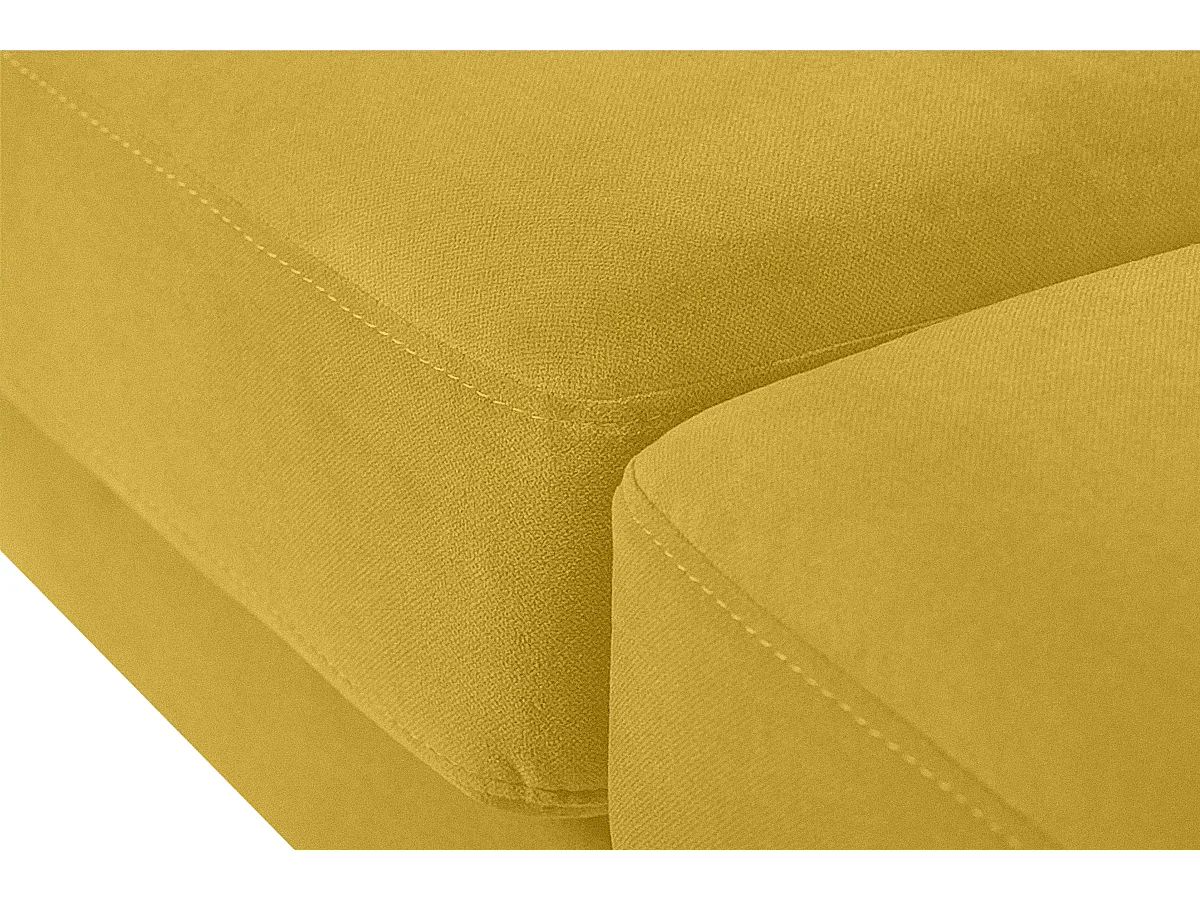 Ecksofa mit Ottomane - 3 Sitzer - Gelb - TAGIO