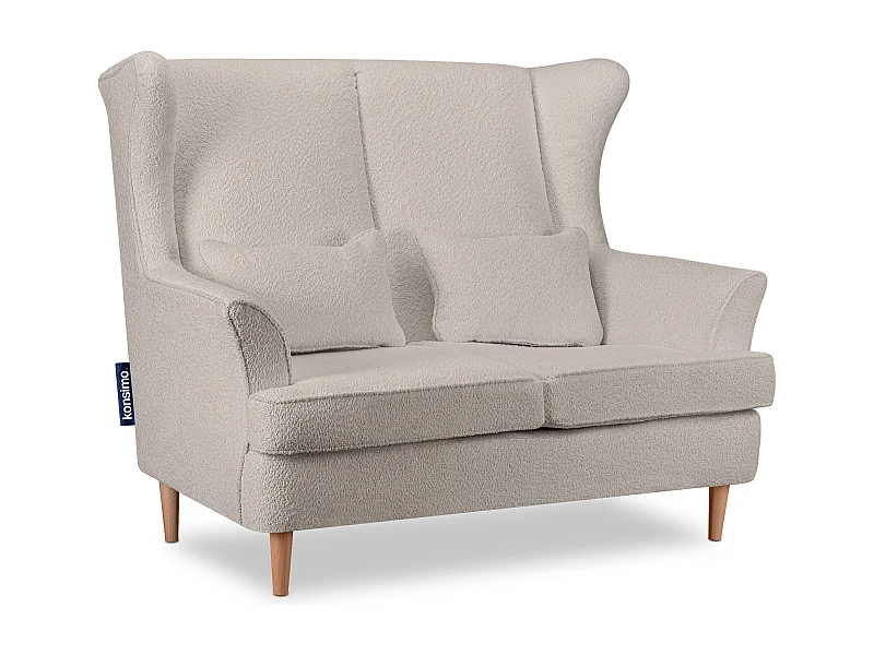 Fauteuil classique 2 places - beige clair - STRALIS