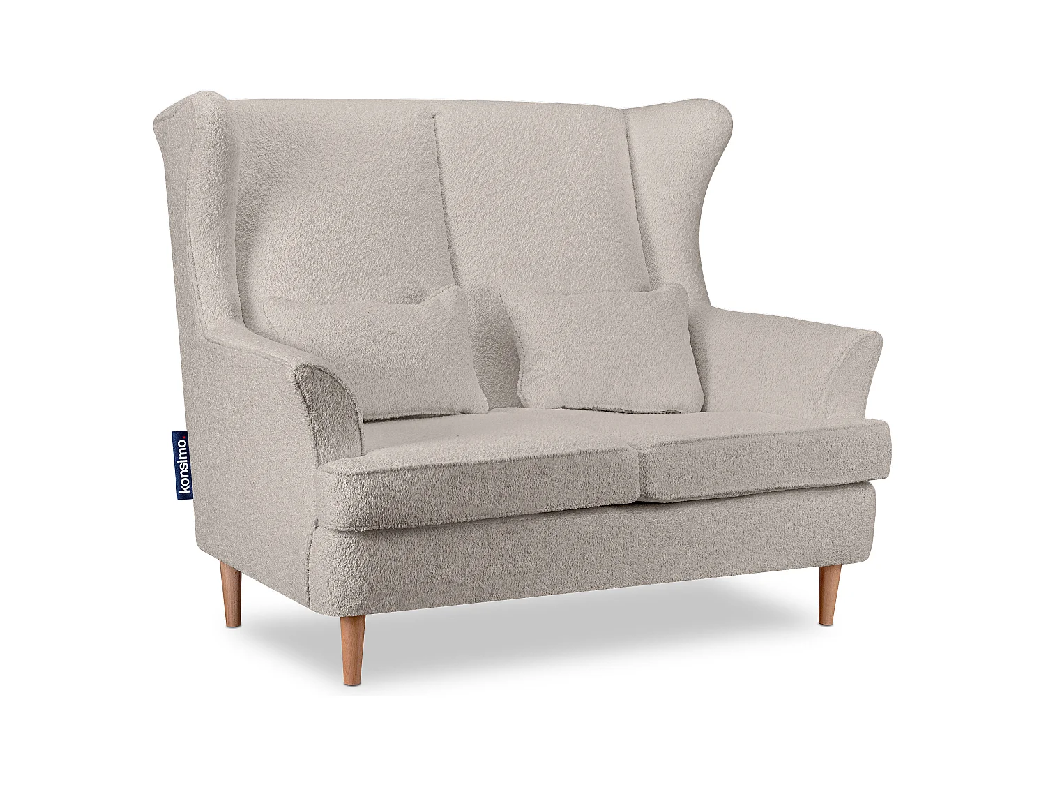 Fauteuil classique 2 places - beige clair - STRALIS