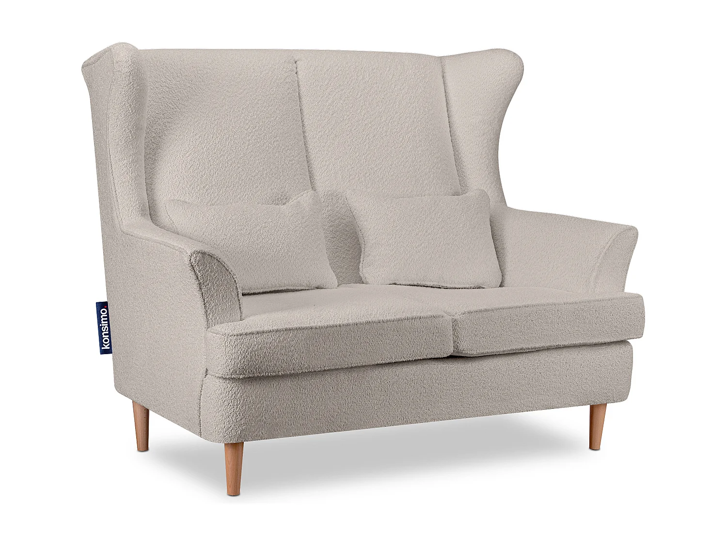Fauteuil classique 2 places - beige clair - STRALIS