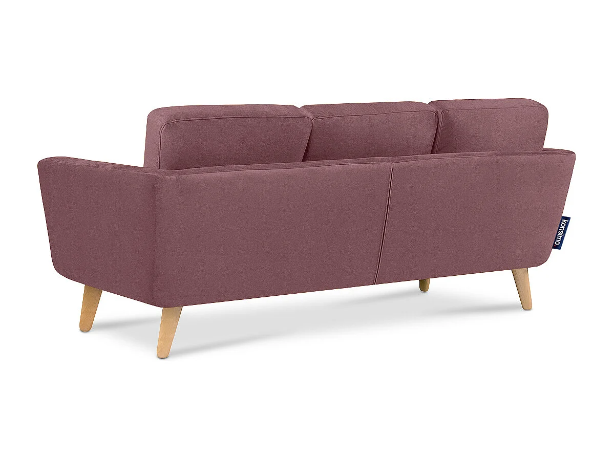 Ecksofa 3/4 Sitzer - rosa - TAGIO