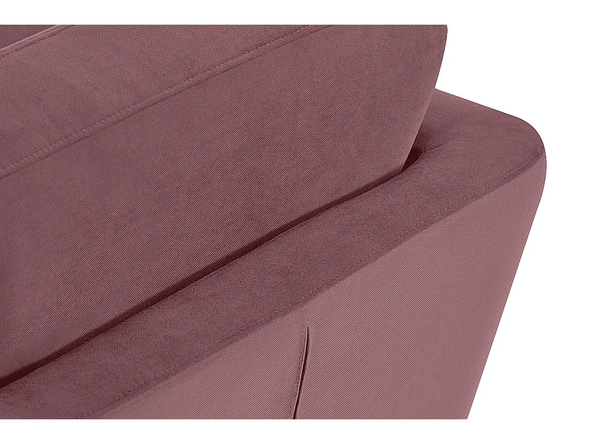 Ecksofa 3/4 Sitzer - rosa - TAGIO