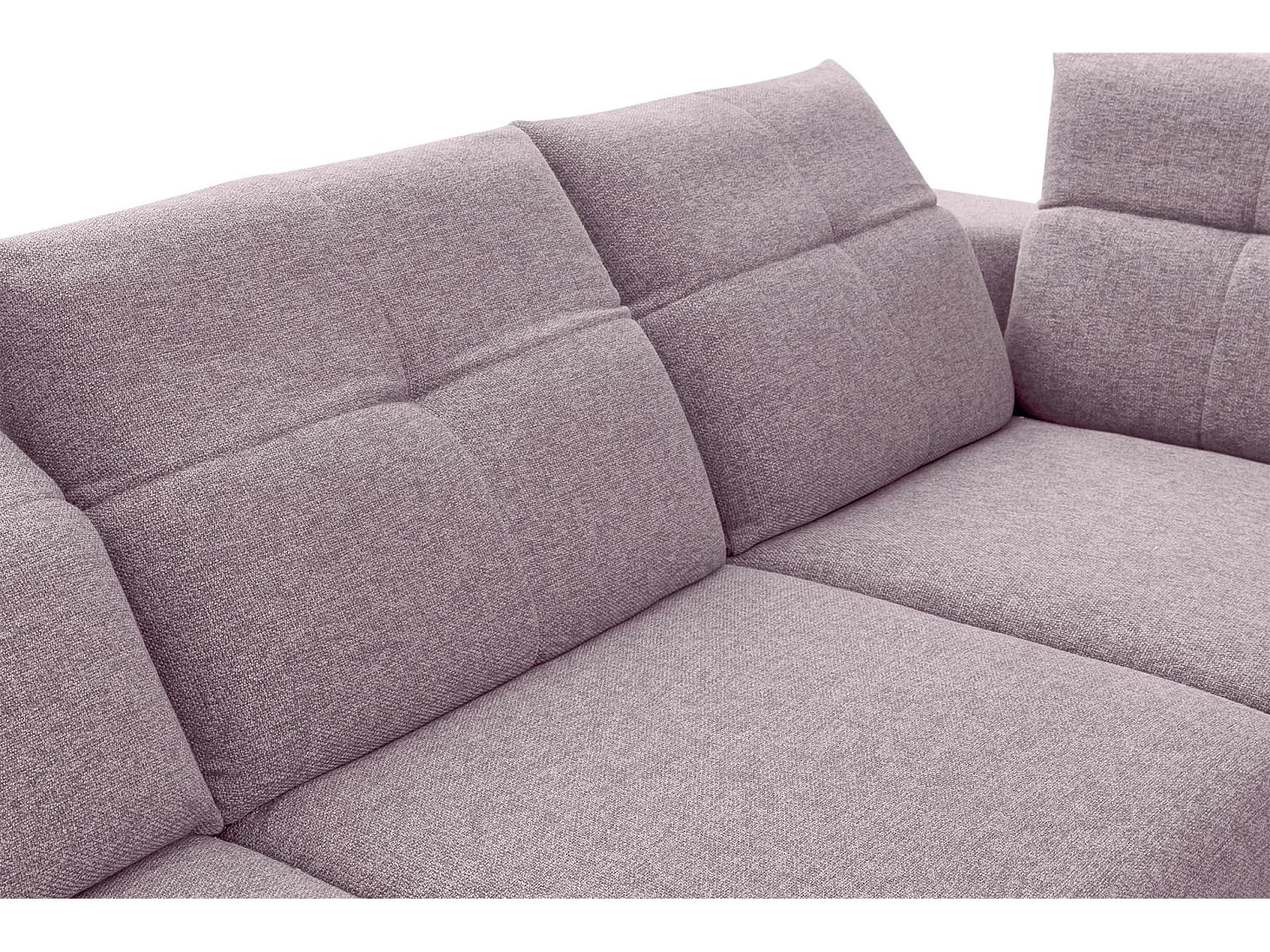 Eckgarnitur 4/5 Sitzer mit elek. Relaxfunktion - Rosa - DAVIDI