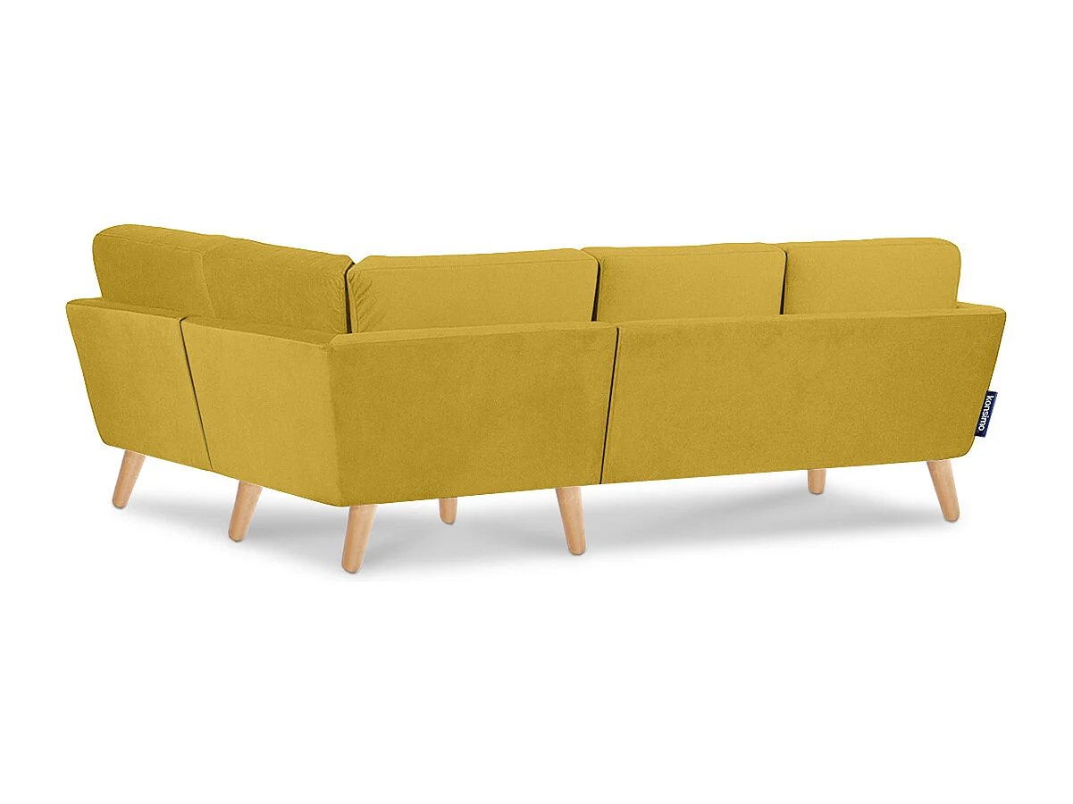 Ecksofa3/4 Sitzer rechts - Gelb - TAGIO