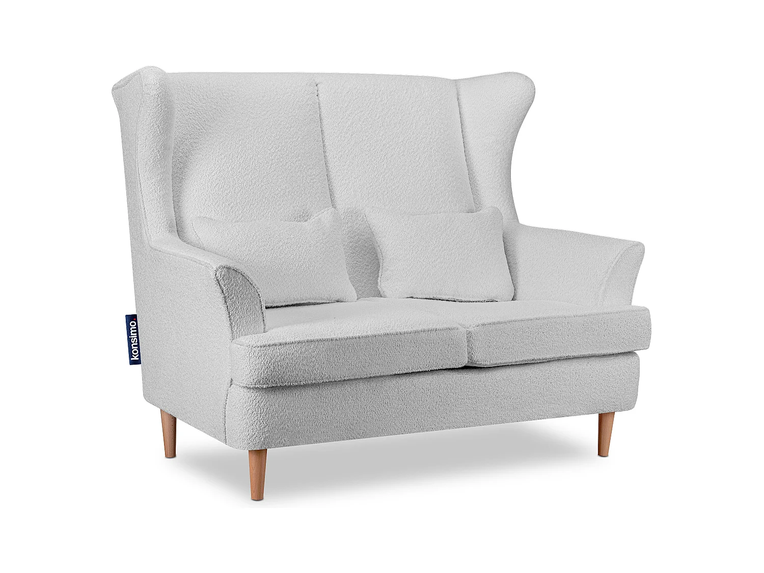 Fauteuil double classique - gris clair - STRALIS