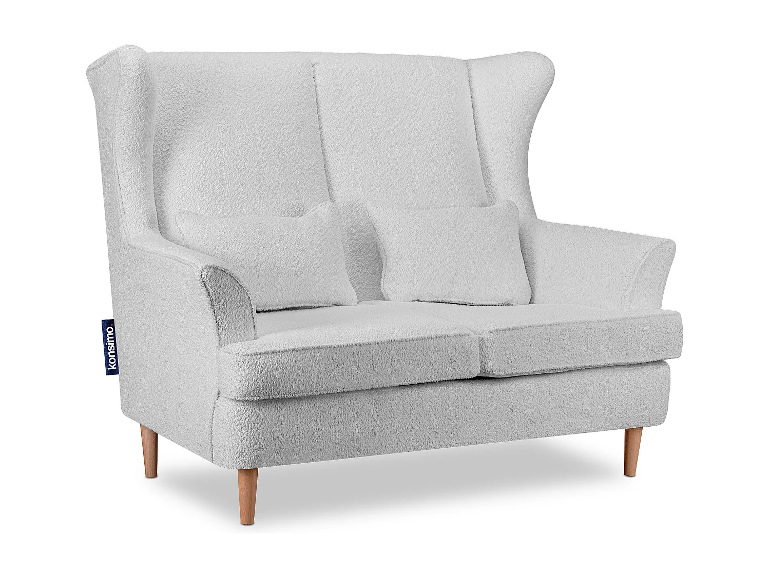 Fauteuil double classique - gris clair - STRALIS