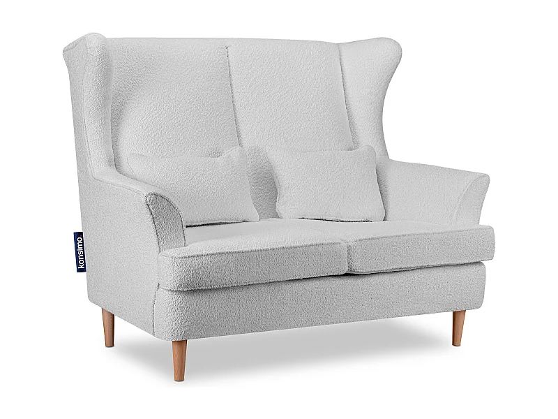 Fauteuil double classique - gris clair - STRALIS