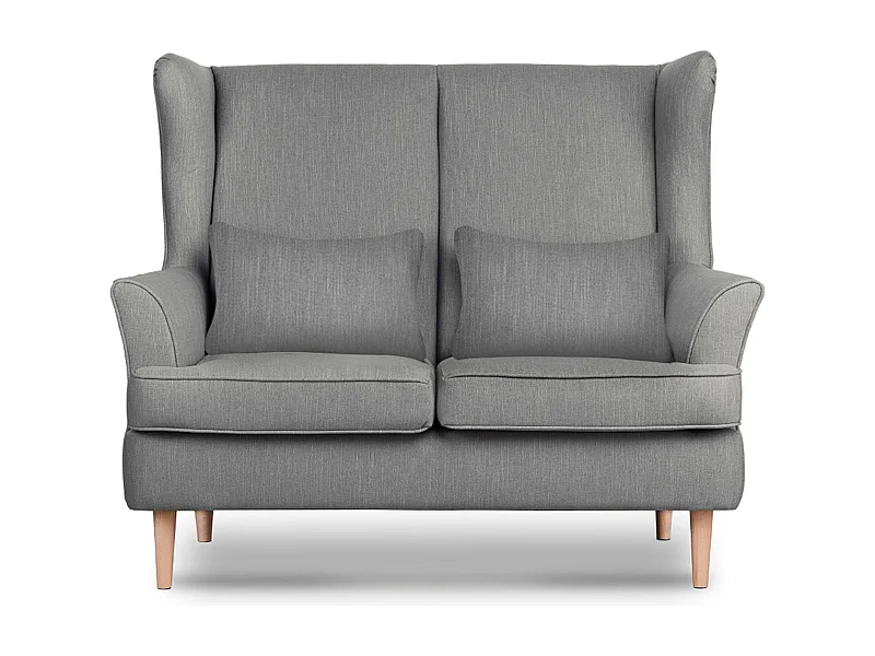 Fauteuil double classique - gris - STRALIS