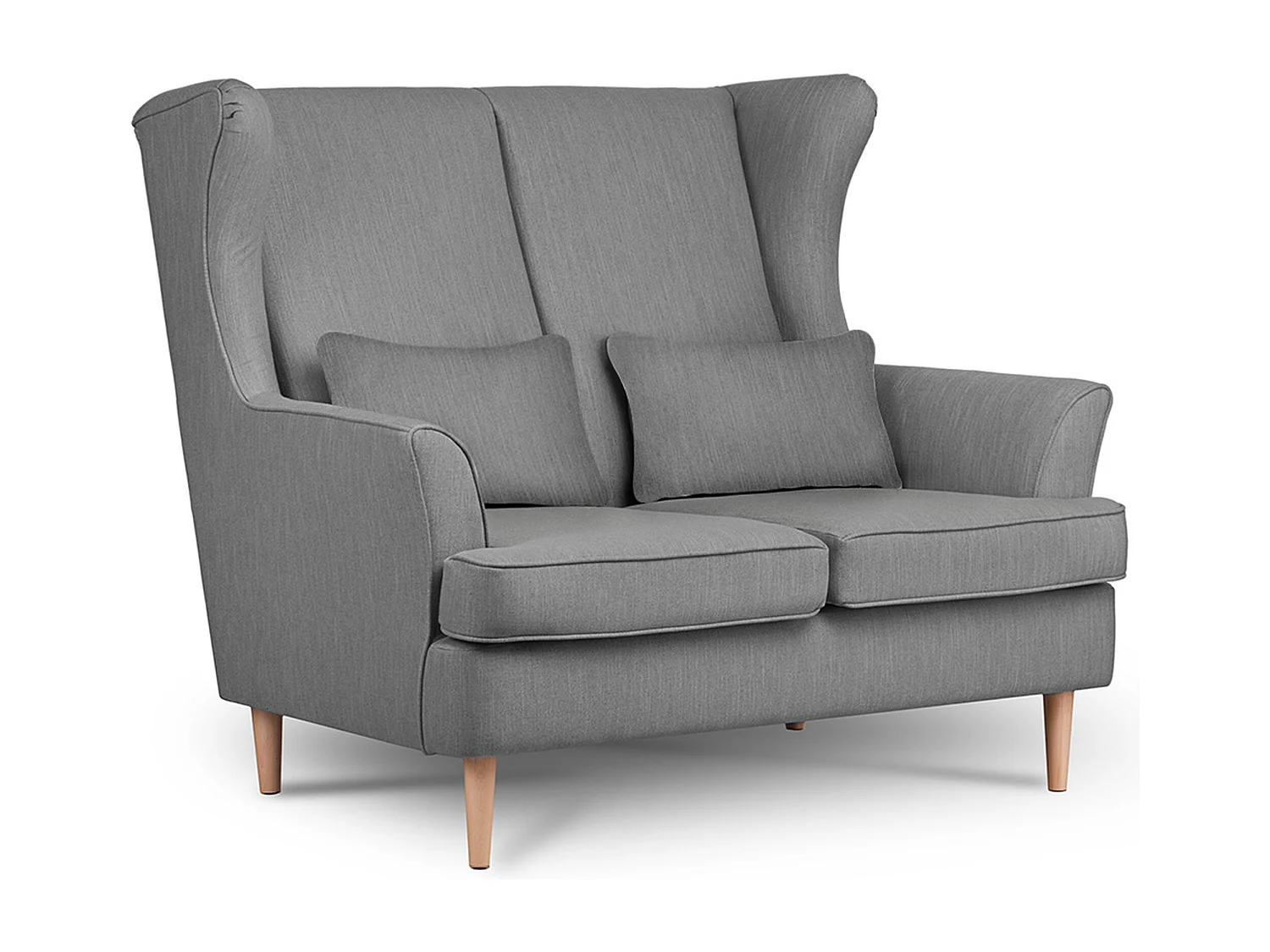 Fauteuil double classique - gris - STRALIS
