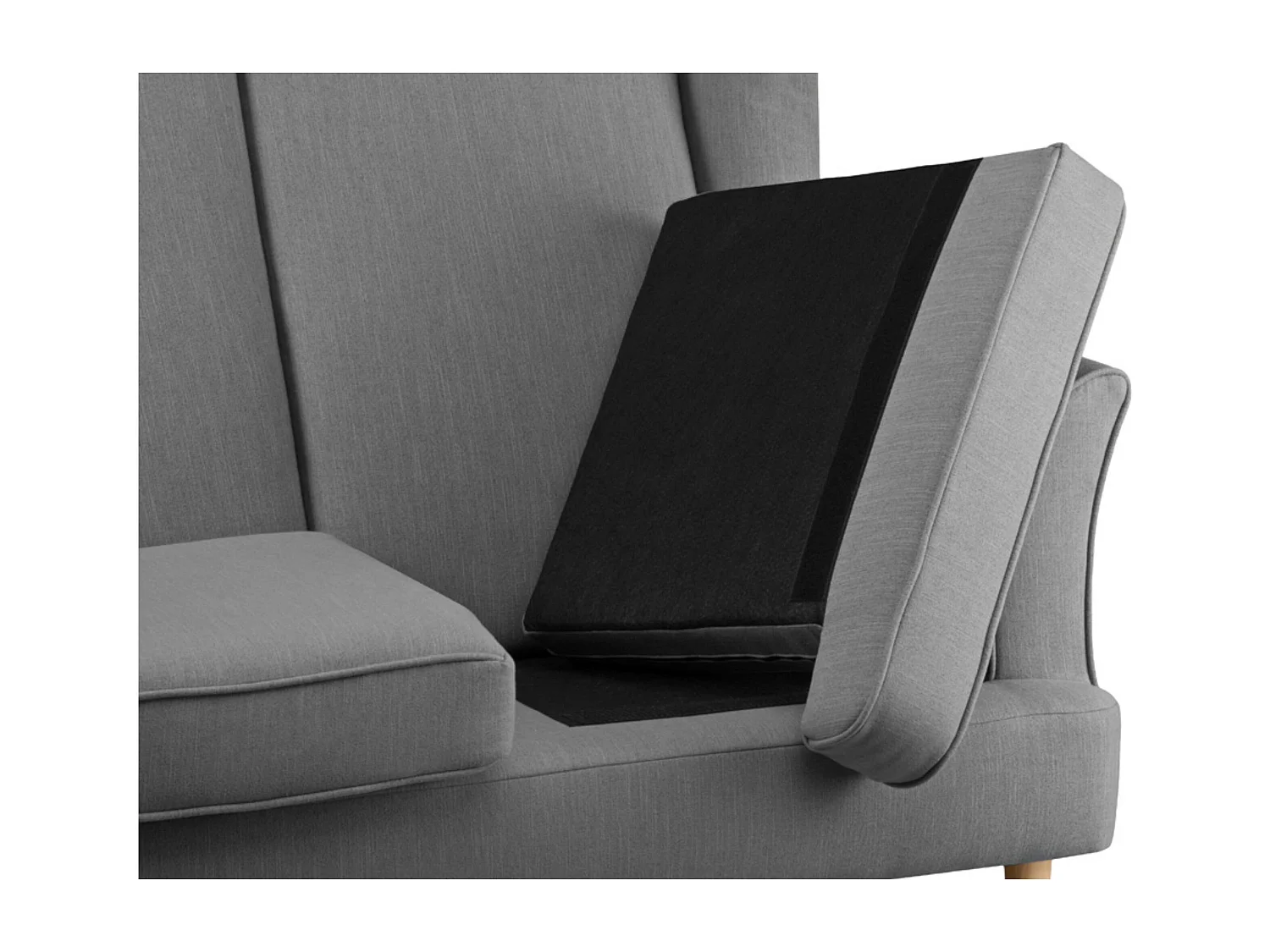 Fauteuil double classique - gris - STRALIS