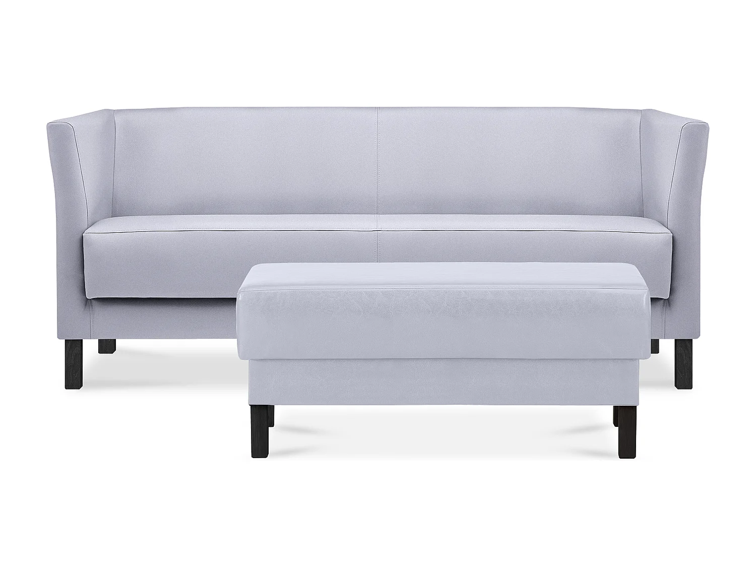 Modernes  Sofa 3 Sitzer aus Kunstleder - grau - ESPECTO
