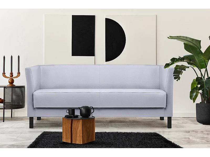 Modernes  Sofa 3 Sitzer aus Kunstleder - grau - ESPECTO