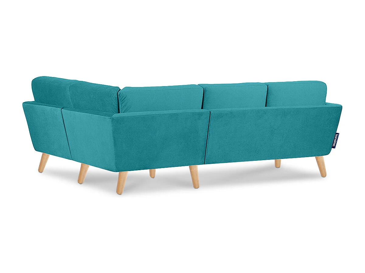 Ecksofa 3/4 Sitzer rechts - blau - TAGIO
