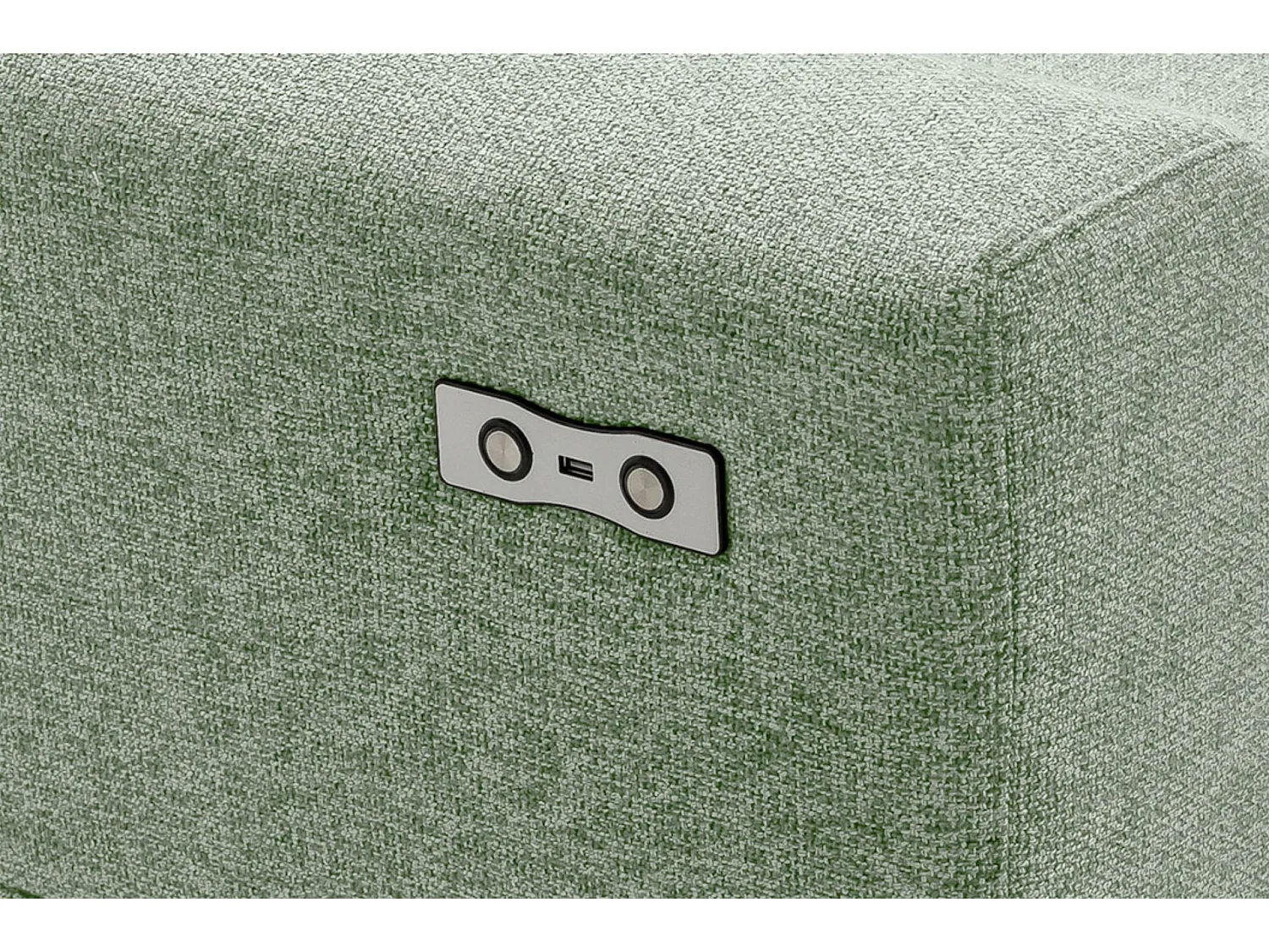 Canapé d'angle 4/5 places avec fonction électrique - vert. Fonction relax - vert - DAVIDI