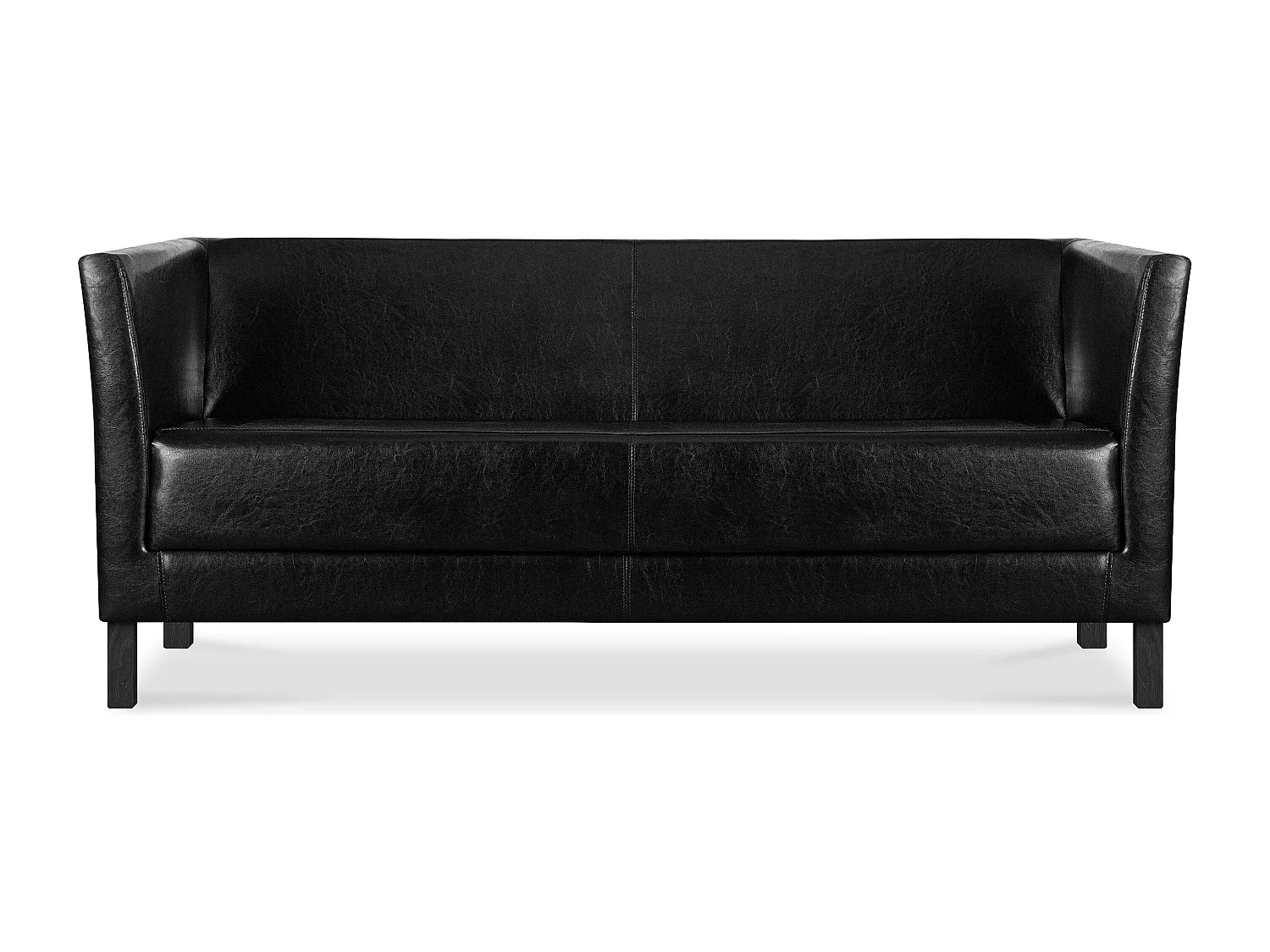Modernes  Sofa 3 Sitzer aus Kunstleder - schwarz - ESPECTO