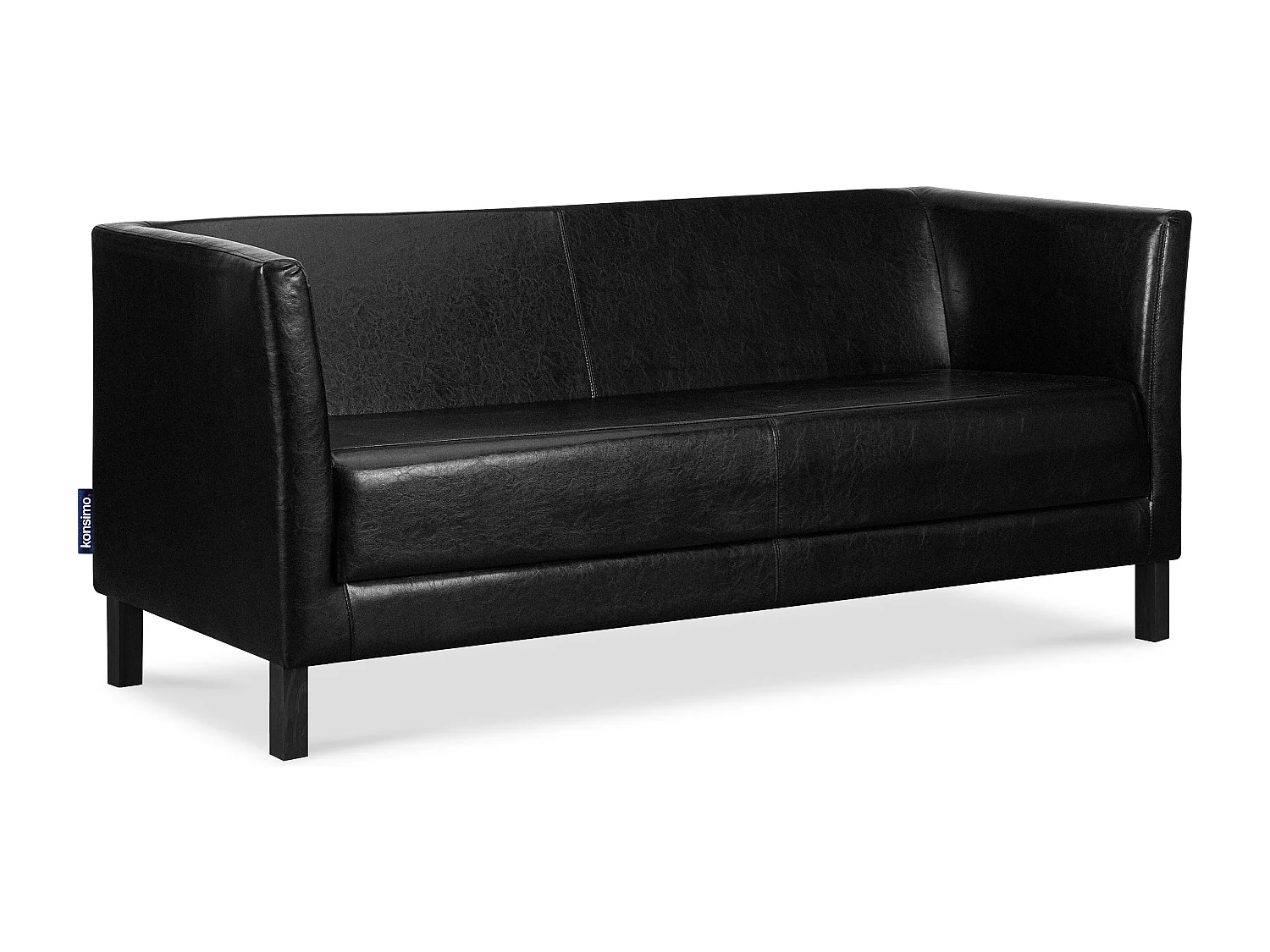 Modernes  Sofa 3 Sitzer aus Kunstleder - schwarz - ESPECTO