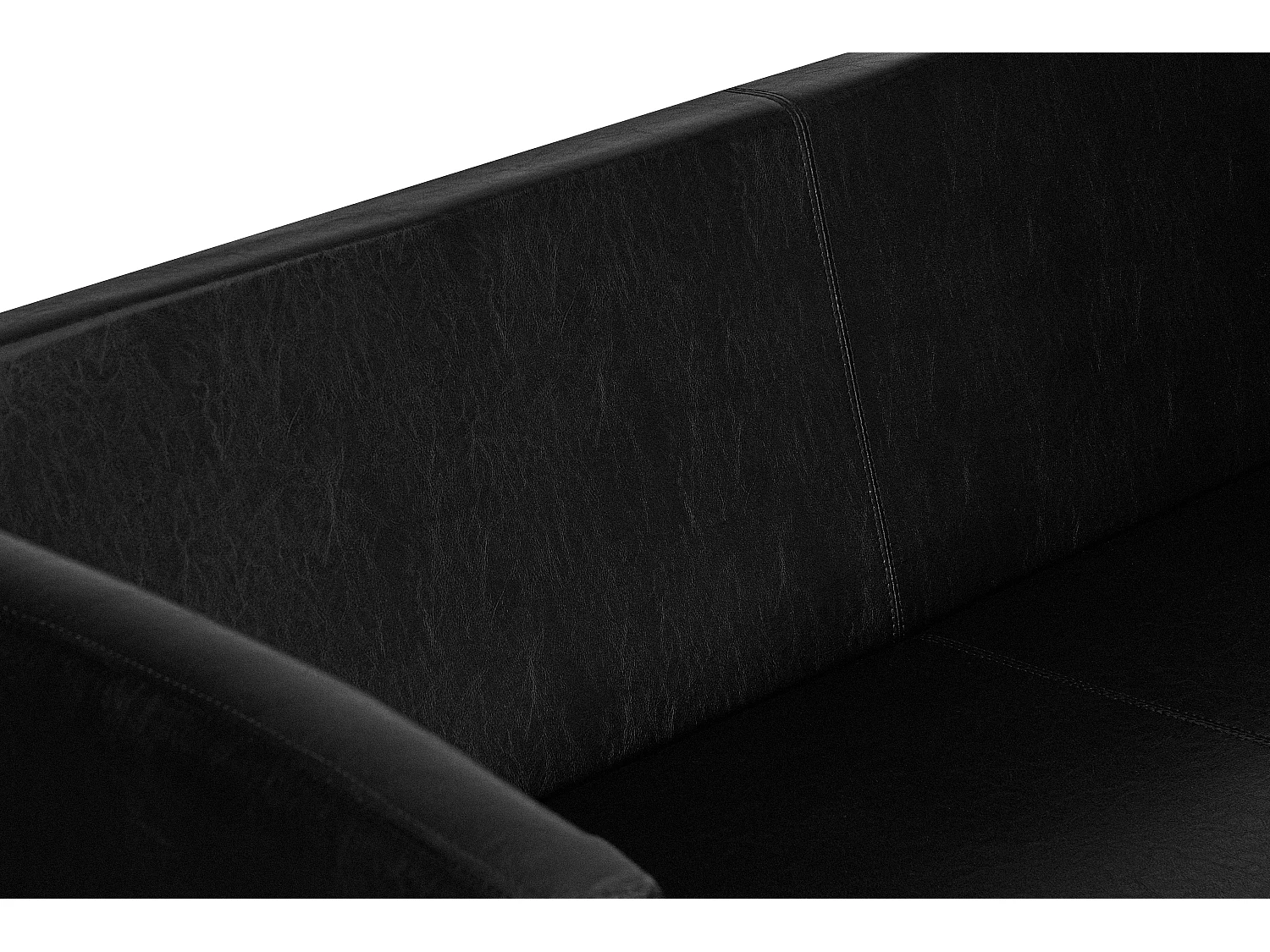 Modernes  Sofa 3 Sitzer aus Kunstleder - schwarz - ESPECTO