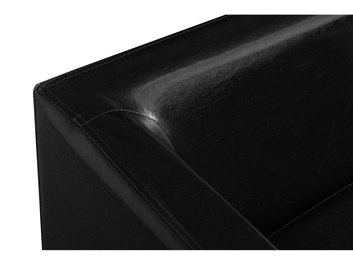 Modernes  Sofa 3 Sitzer aus Kunstleder - schwarz - ESPECTO