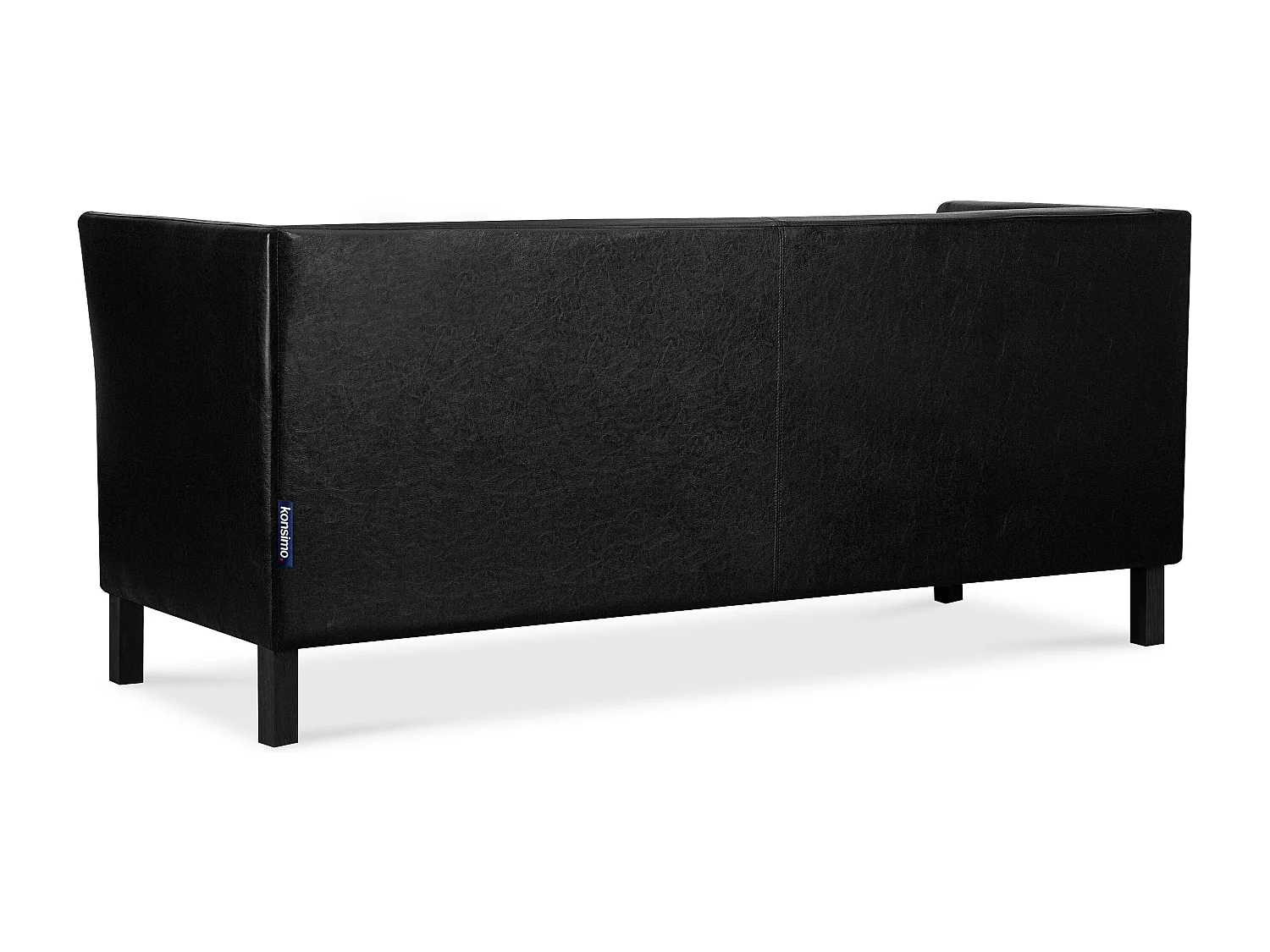 Modernes  Sofa 3 Sitzer aus Kunstleder - schwarz - ESPECTO
