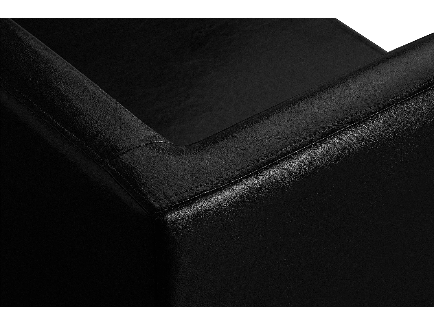 Modernes  Sofa 3 Sitzer aus Kunstleder - schwarz - ESPECTO