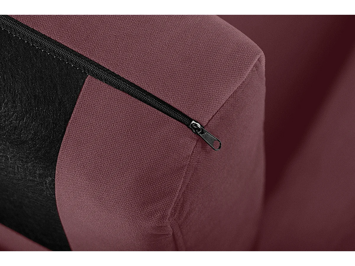 Ecksofa 3/4 Sitzer - rosa - TAGIO