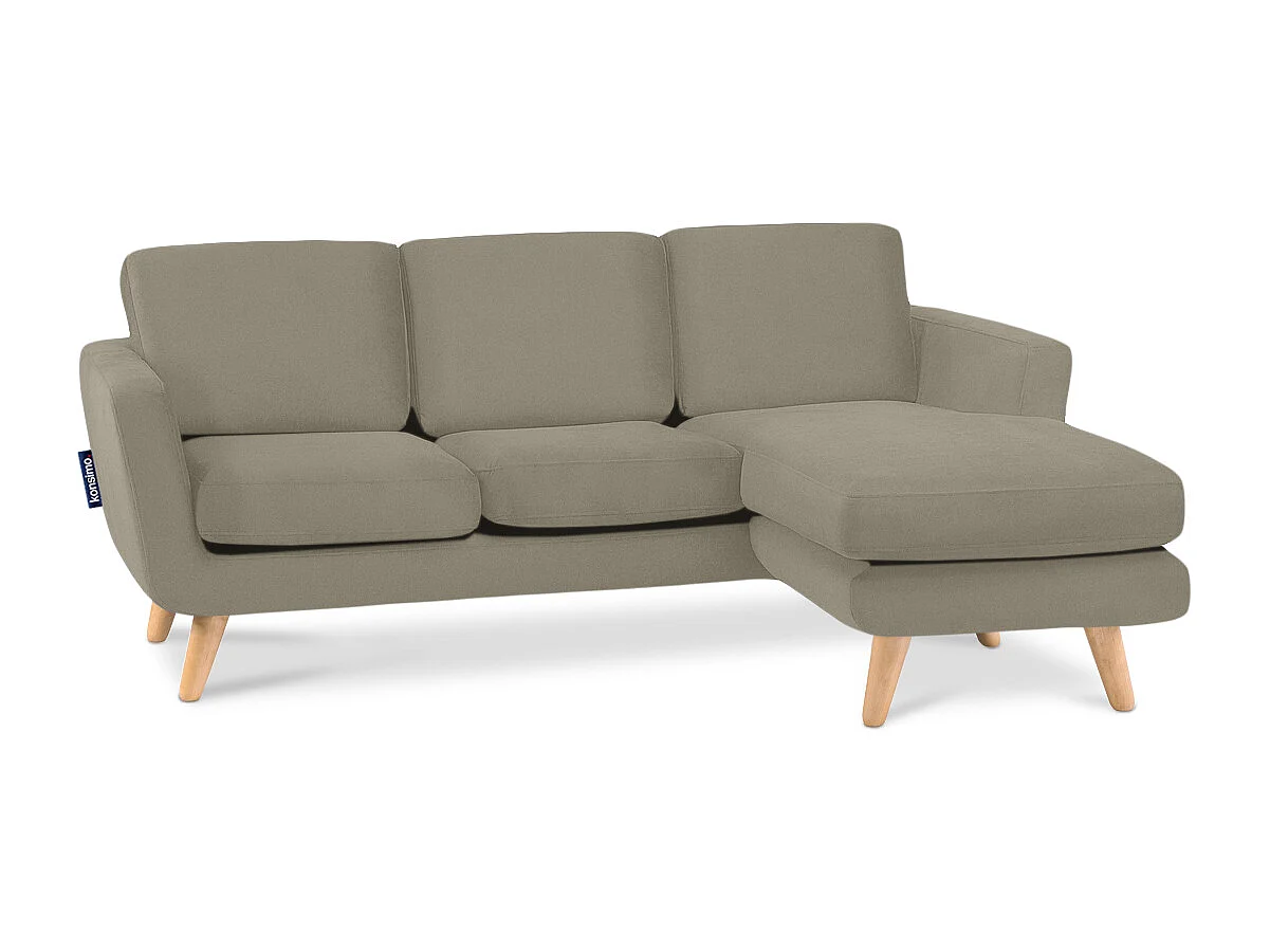 Ecksofa 3/4 Sitzer - Beige - TAGIO