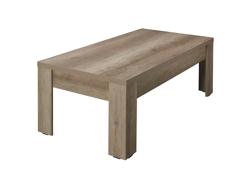 DOLMEN - Table Basse Rectangulaire Effet Bois