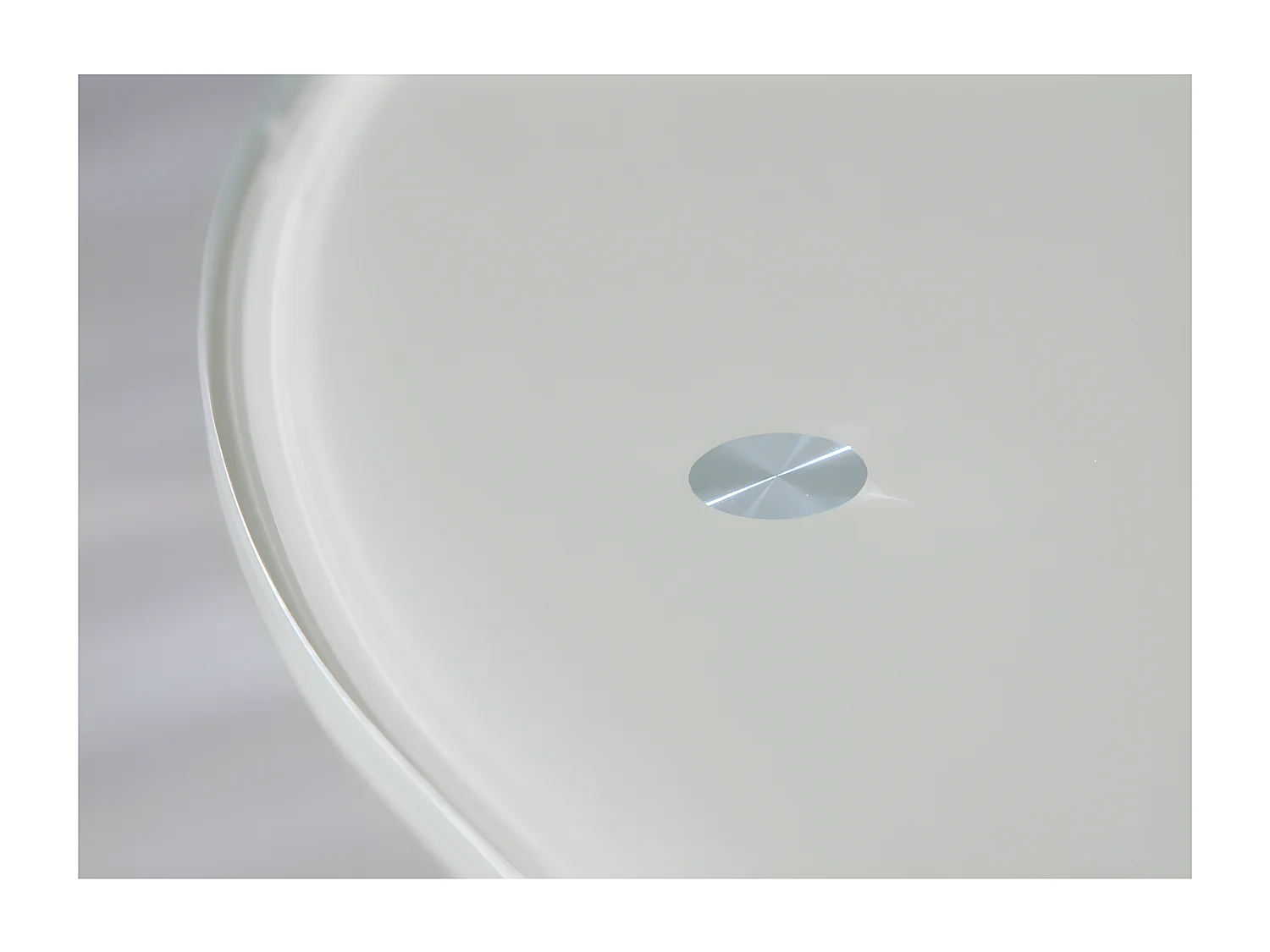 SALMA 70 - Table Basse Ronde Métallique Coloris Cappuccino