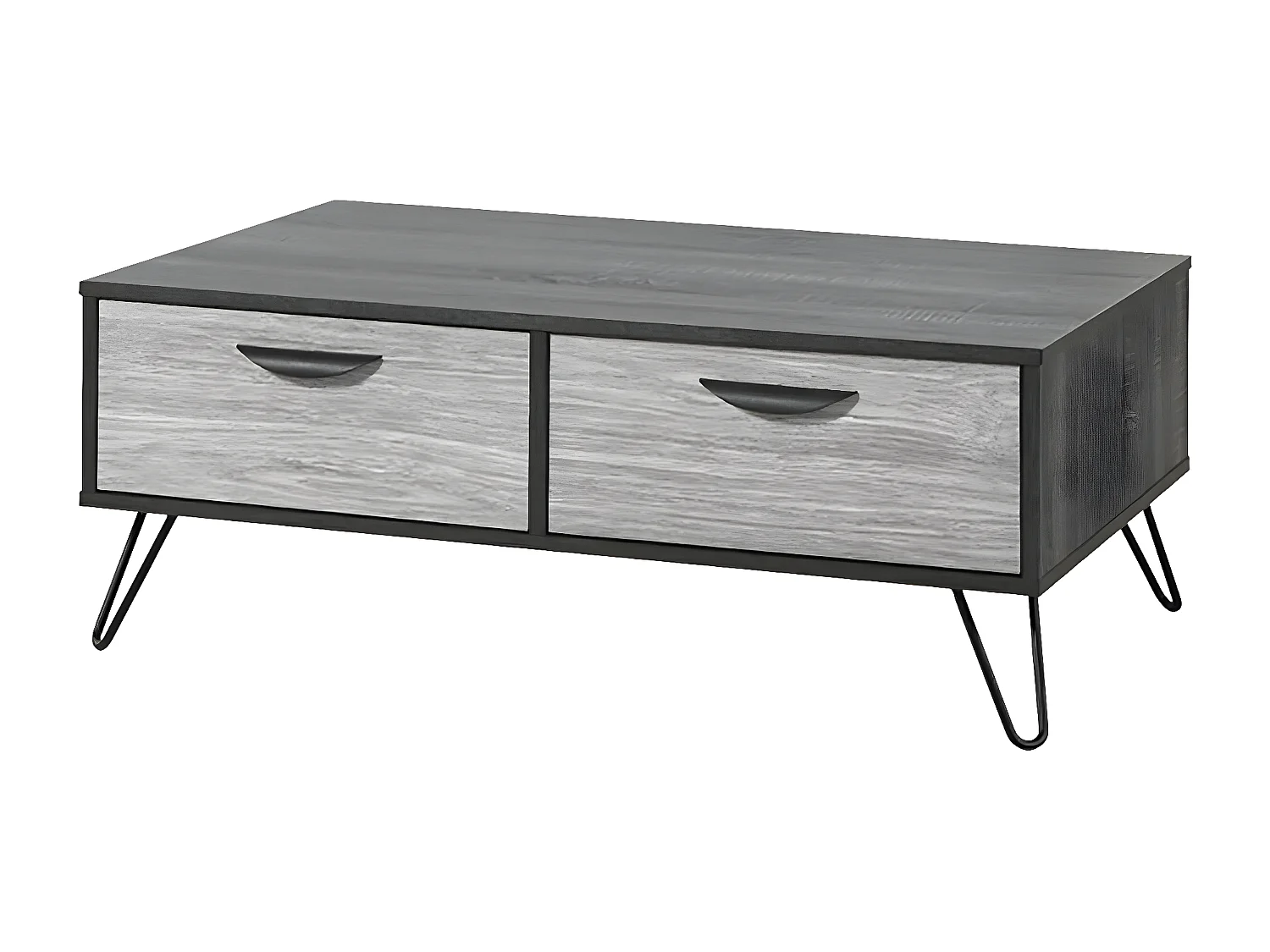 ASCA - Table Basse 2 Tiroirs