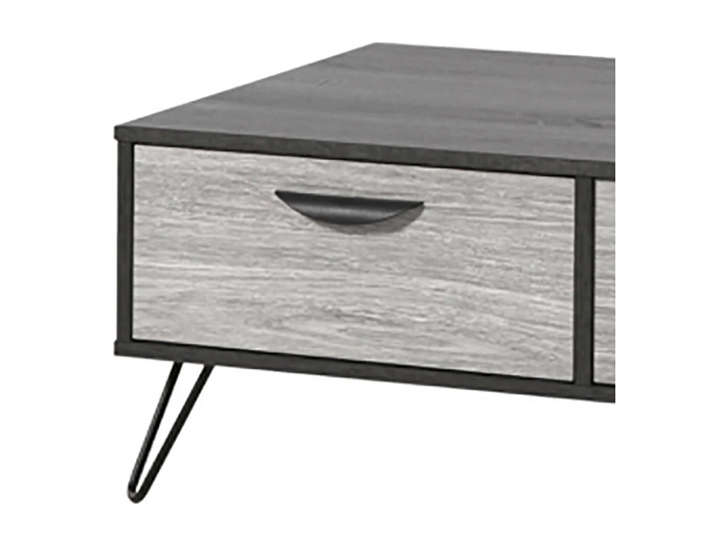 ASCA - Table Basse 2 Tiroirs