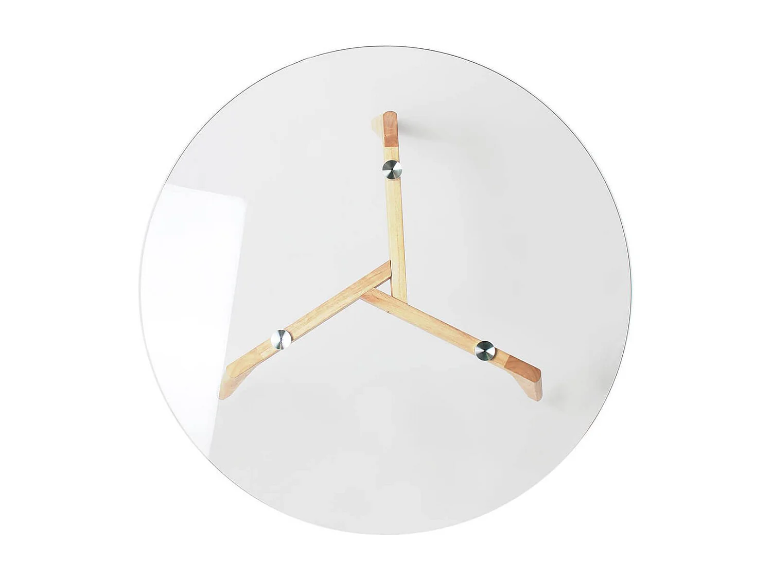 VERANE - Table Basse Ronde Plateau Verre