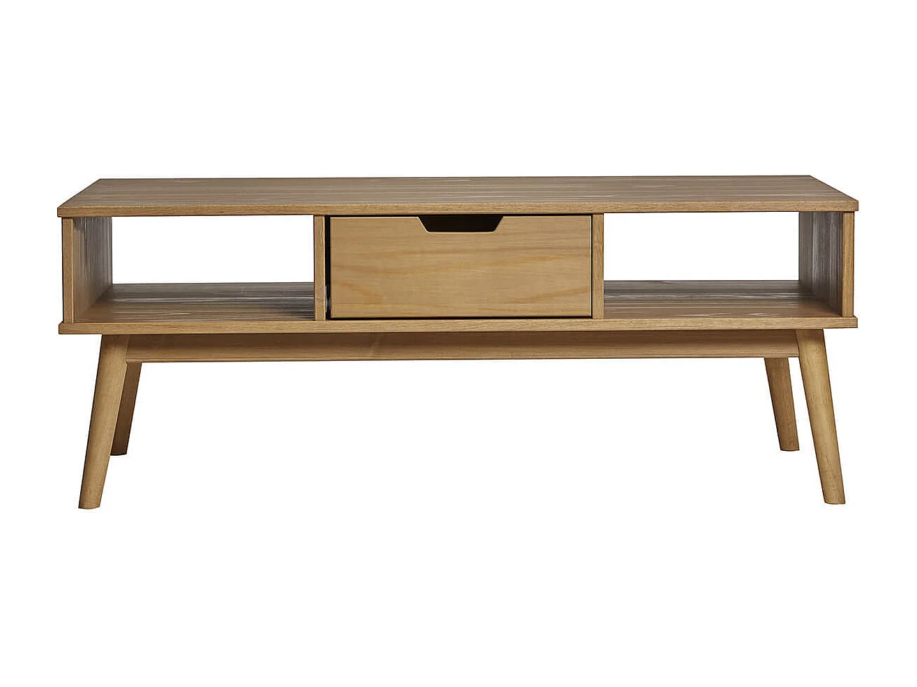 MARAS - Table Basse Rectangulaire Bois Massif Naturel