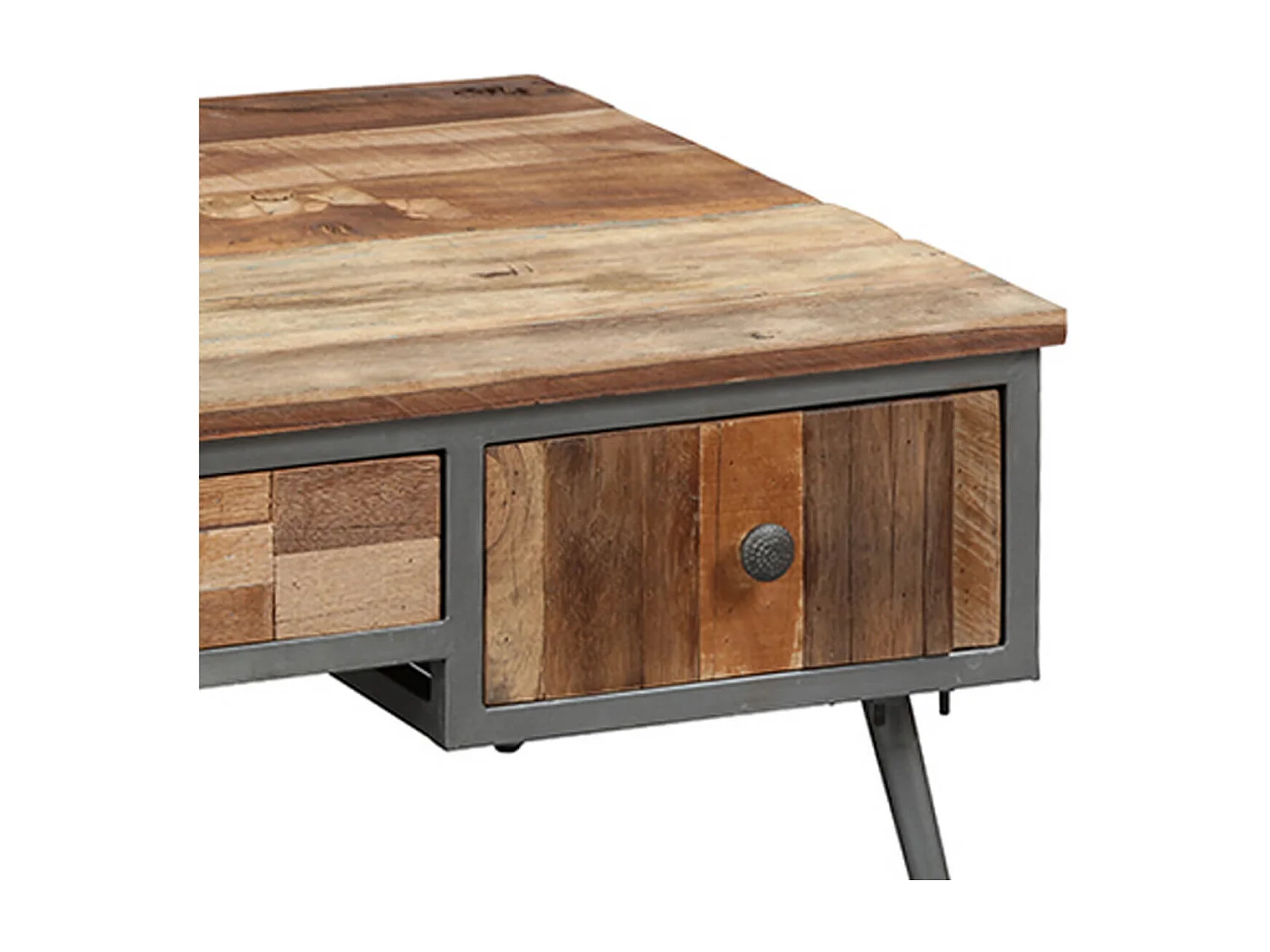 LEONARD - Table Basse Rectangulaire avec Tiroirs