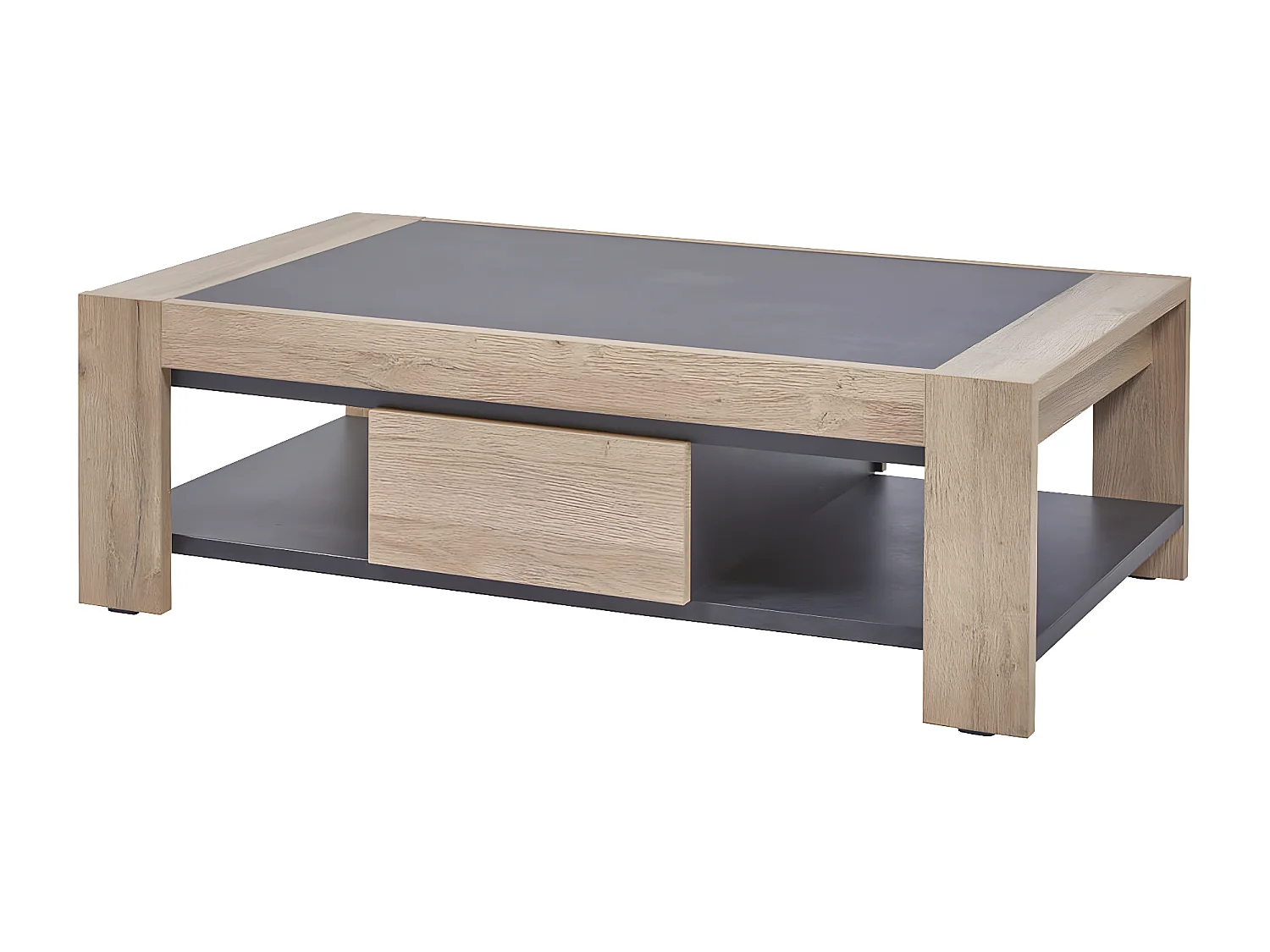 HORATIO - Table Basse Rectangulaire 1 Tiroir