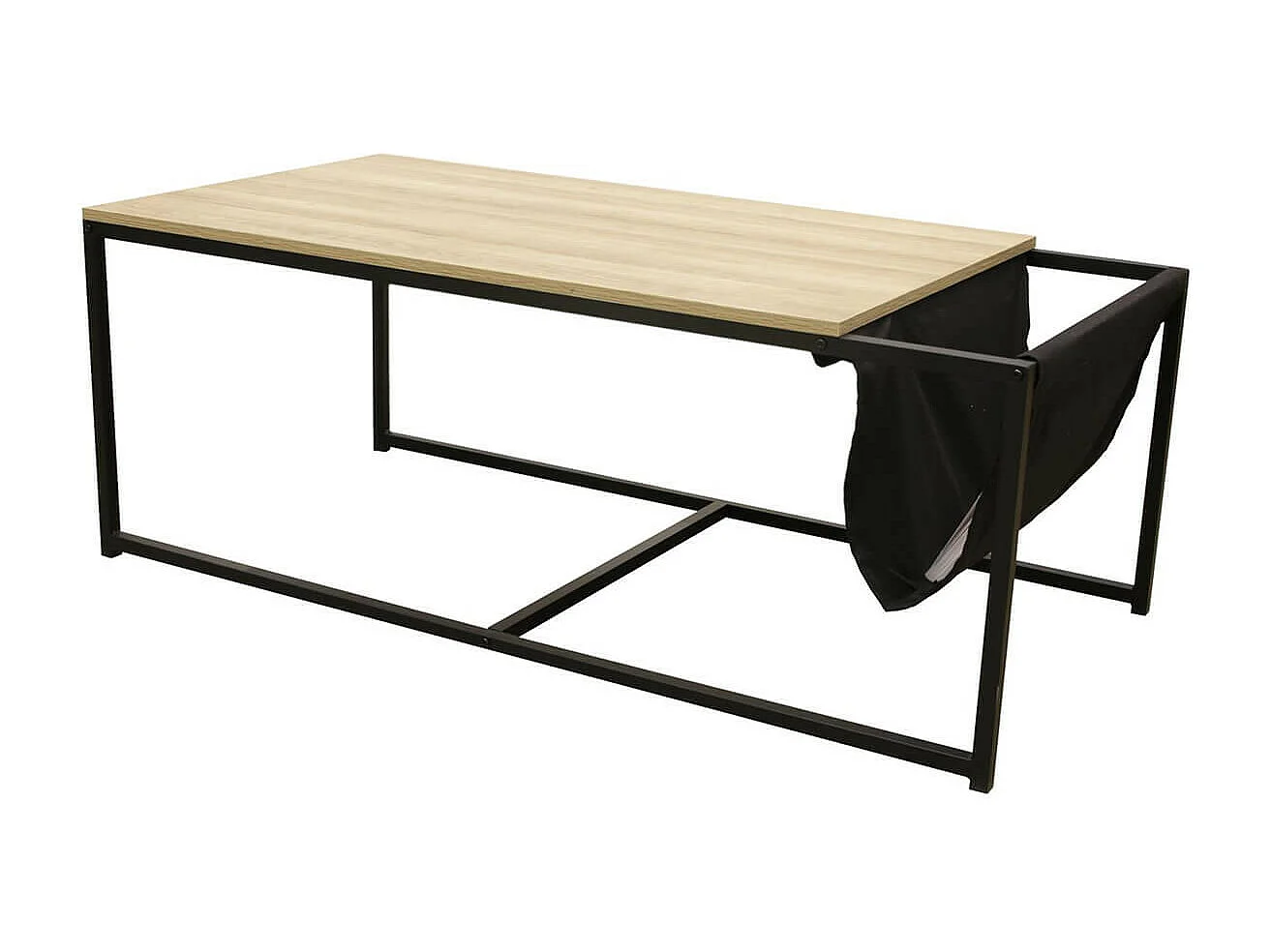 CYBELE - Table Basse Rectangulaire avec Porte-Revues