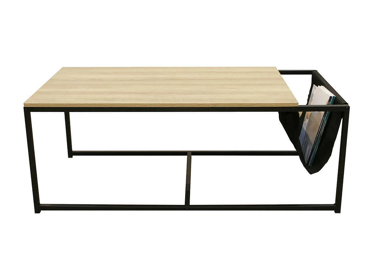 CYBELE - Table Basse Rectangulaire avec Porte-Revues