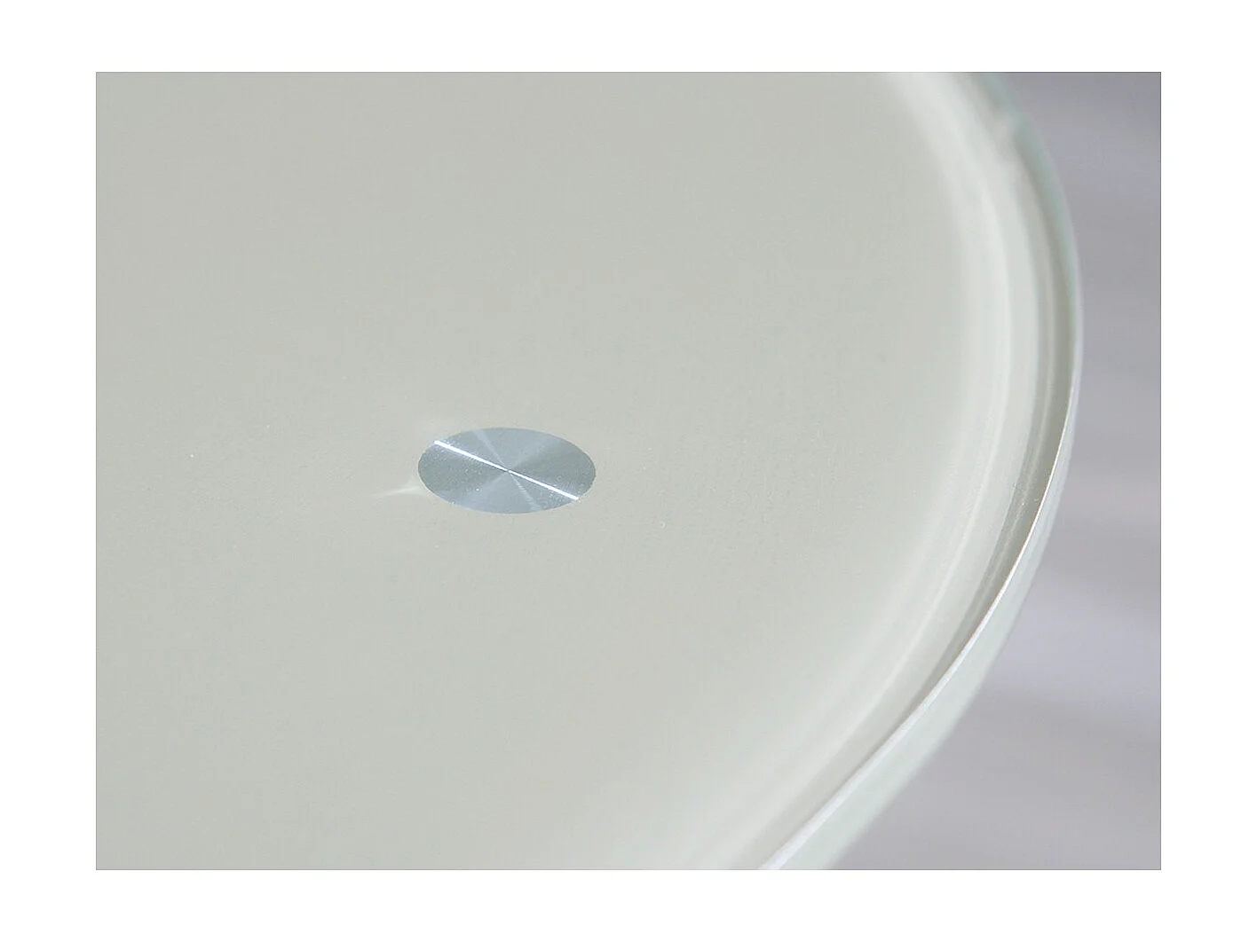 SALMA 50 - Table Basse Ronde Métallique Coloris Cappuccino