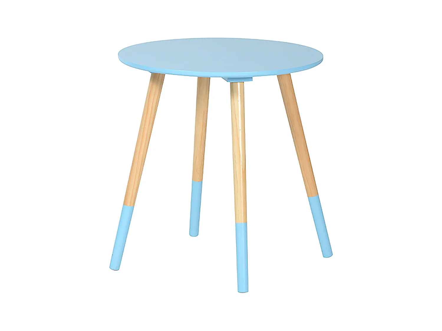 BJARNI - Table Basse Ronde Bleue