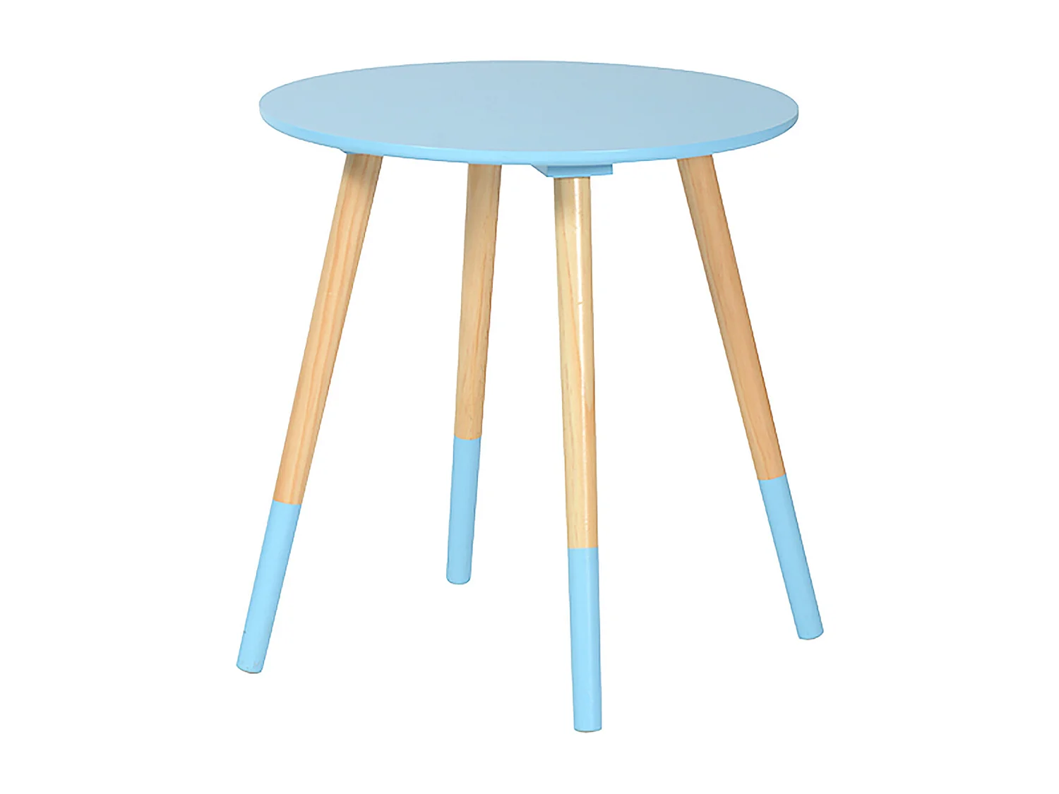 BJARNI - Table Basse Ronde Bleue