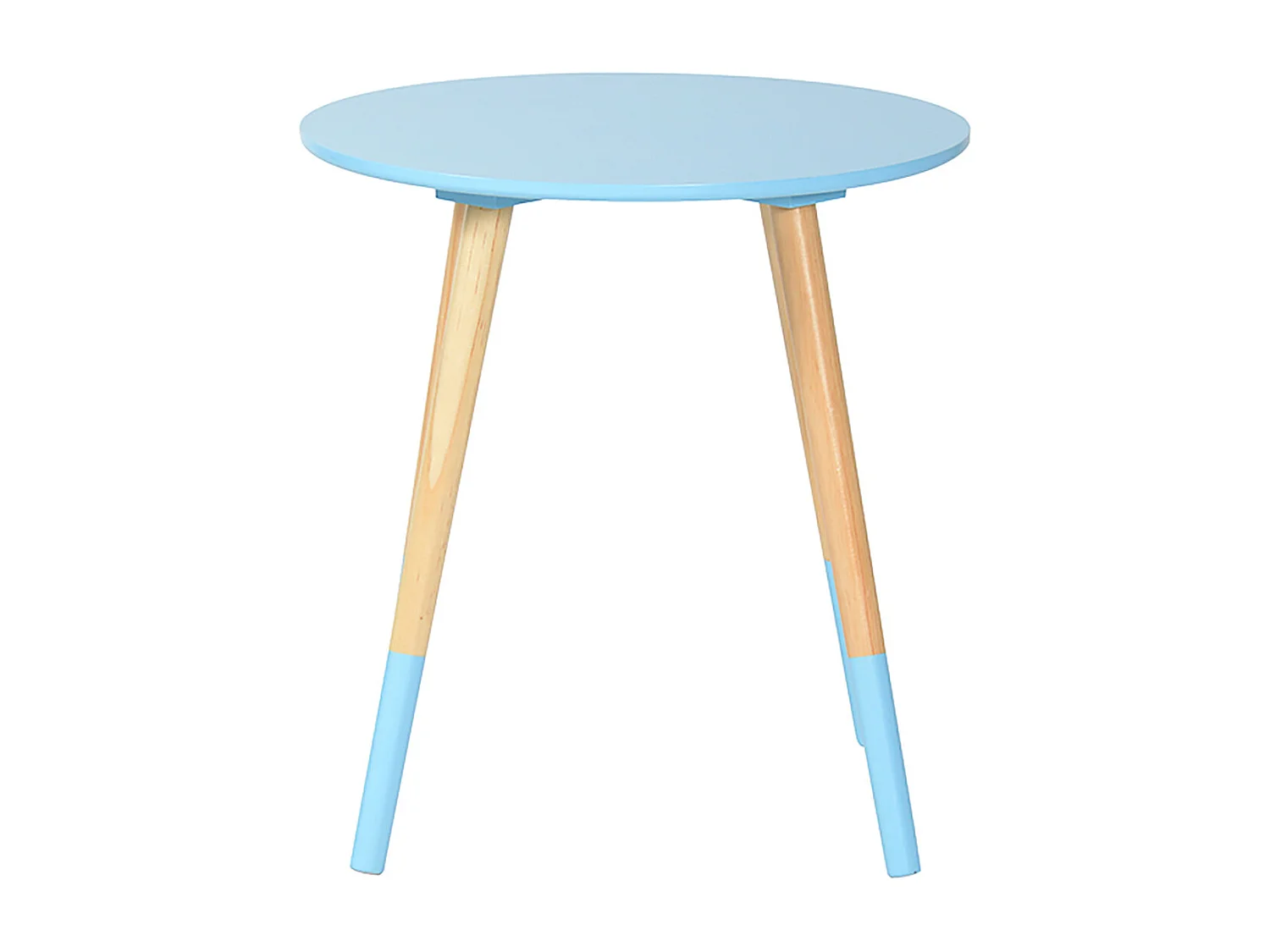 BJARNI - Table Basse Ronde Bleue