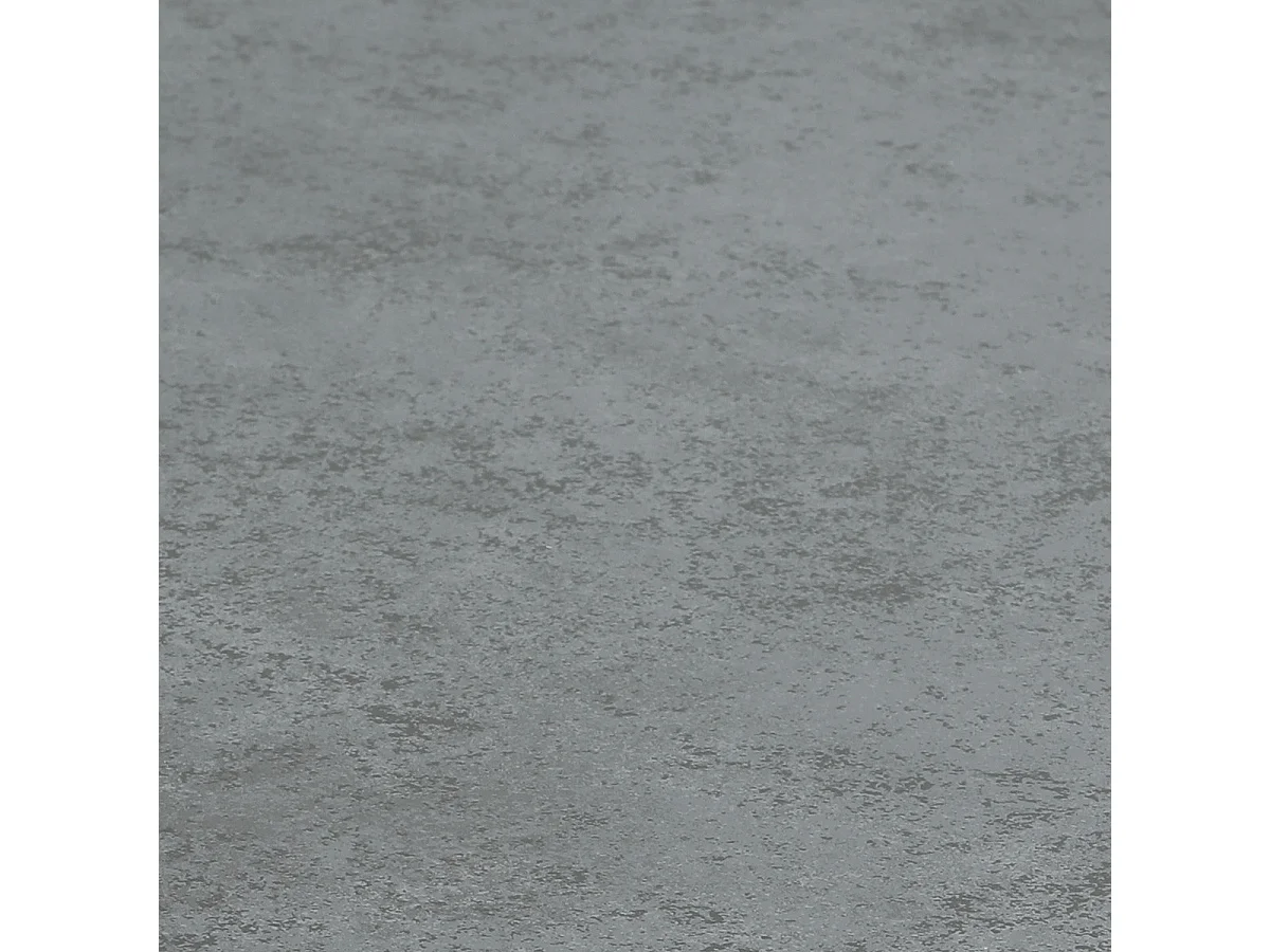 KERIA - Table Basse Ronde Aspect Céramique Grise