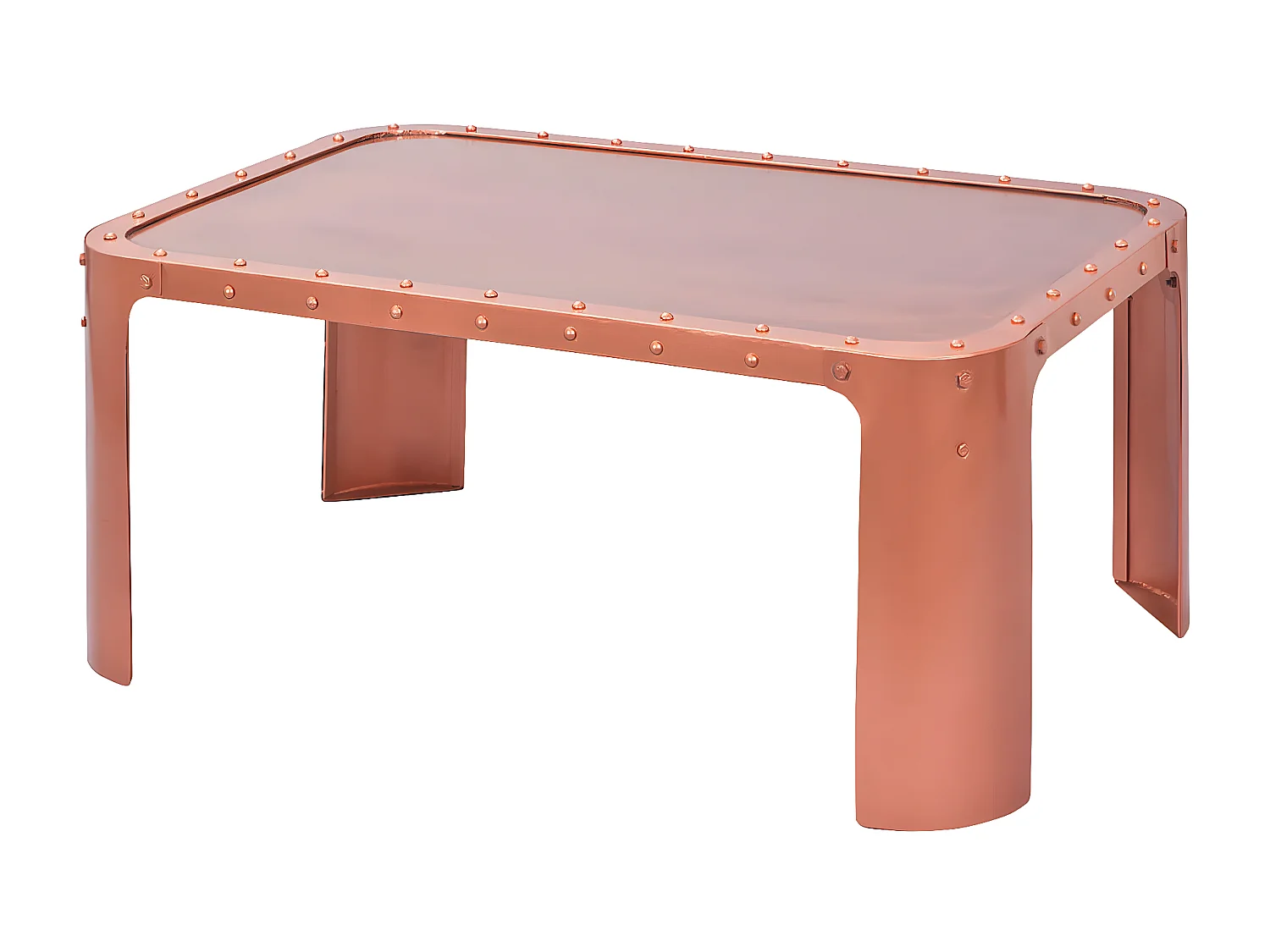 STEEL CUIVRE - Table Basse Métal