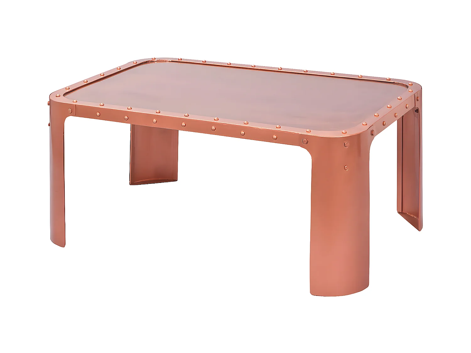 STEEL CUIVRE - Table Basse Métal