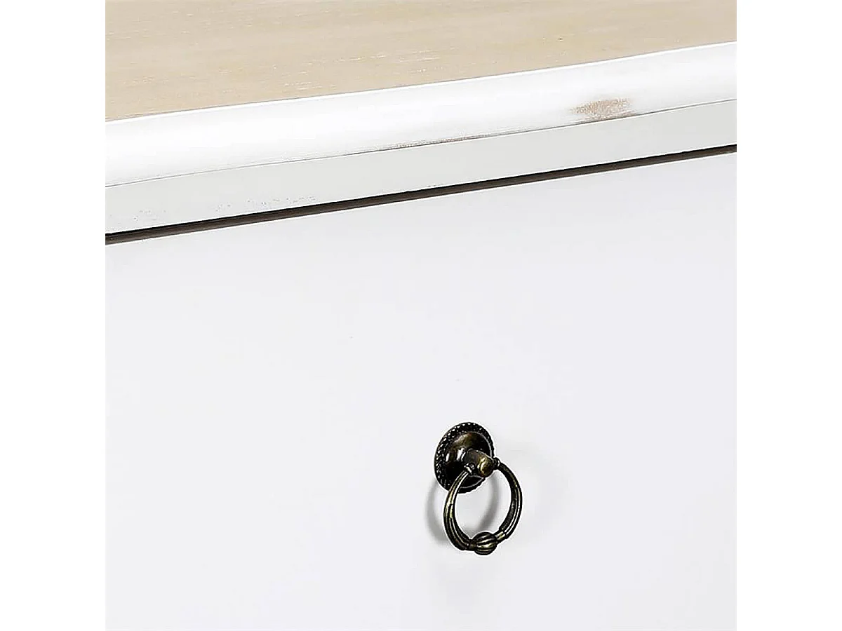 CLEMENCE - Chiffonnier 5 Tiroirs Coloris Blanc