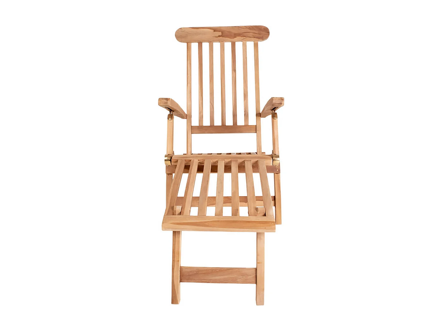 MYRTLE - Chaise Longue Multipositions Teck Massif Naturel