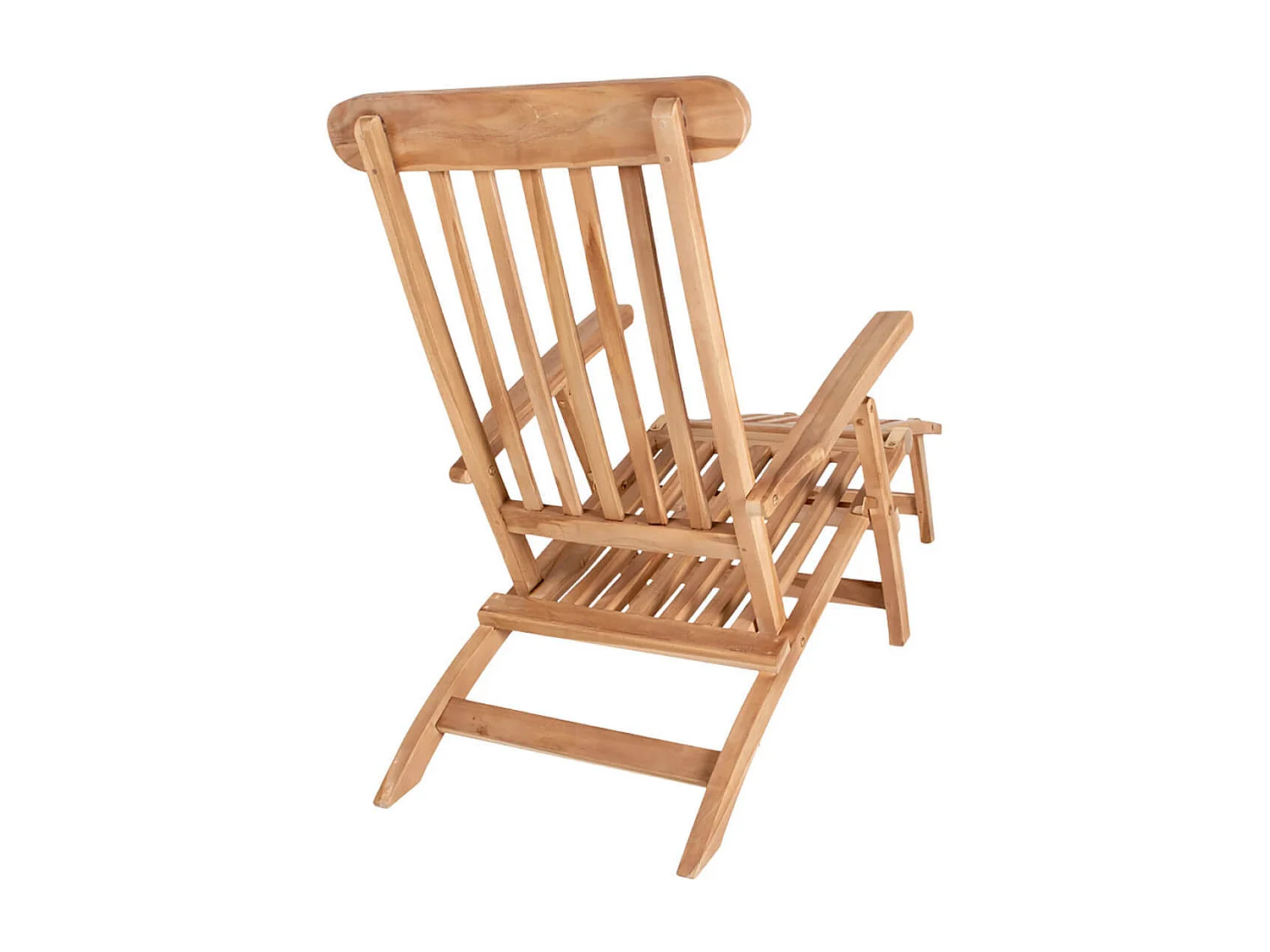 MYRTLE - Chaise Longue Multipositions Teck Massif Naturel