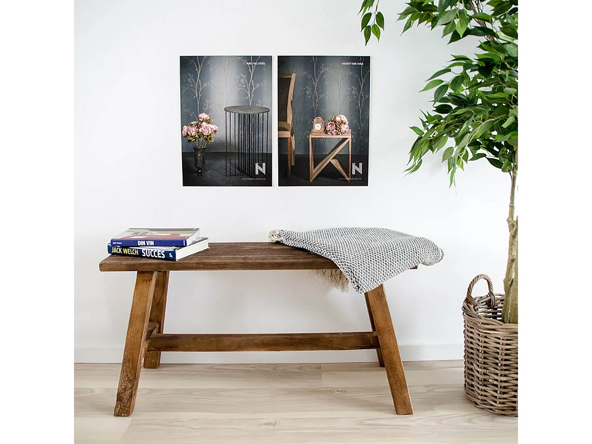 SITJES - Banc 2 Places en Teck Massif Naturel