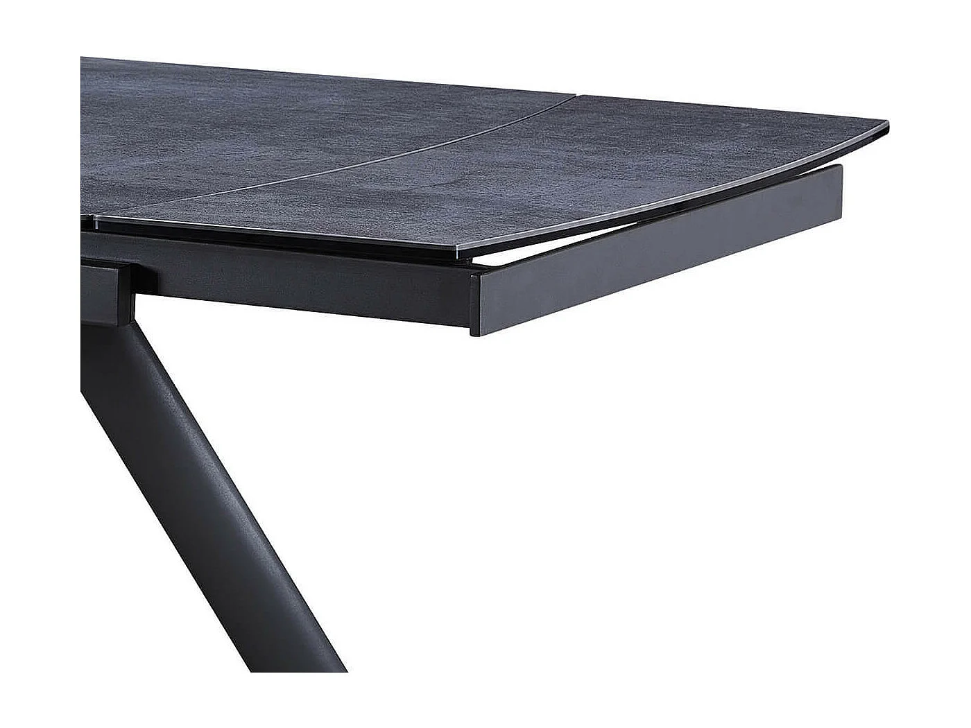 BLAKE - Table de Repas Allongeable Céramique Grise