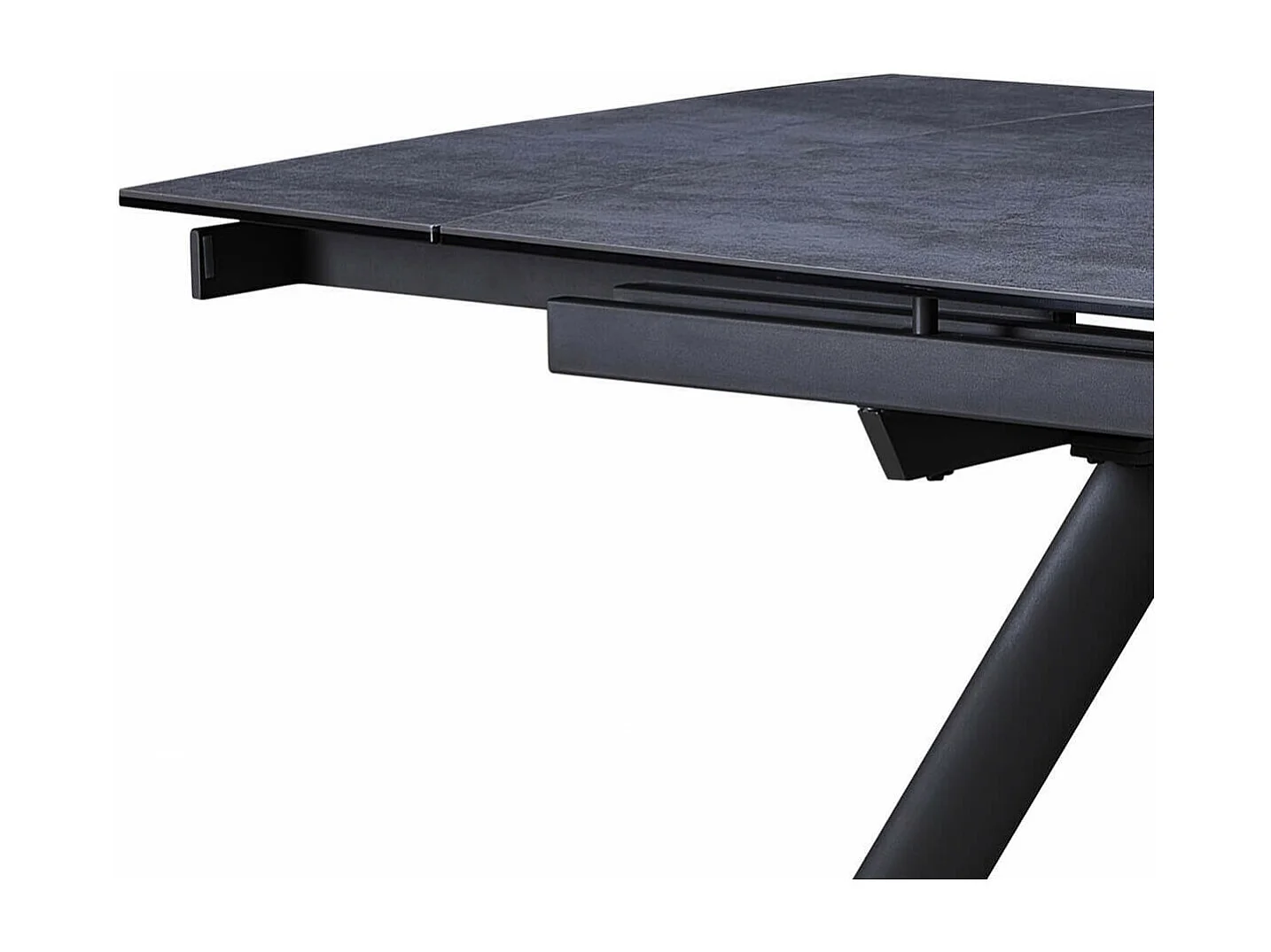 BLAKE - Table de Repas Allongeable Céramique Grise